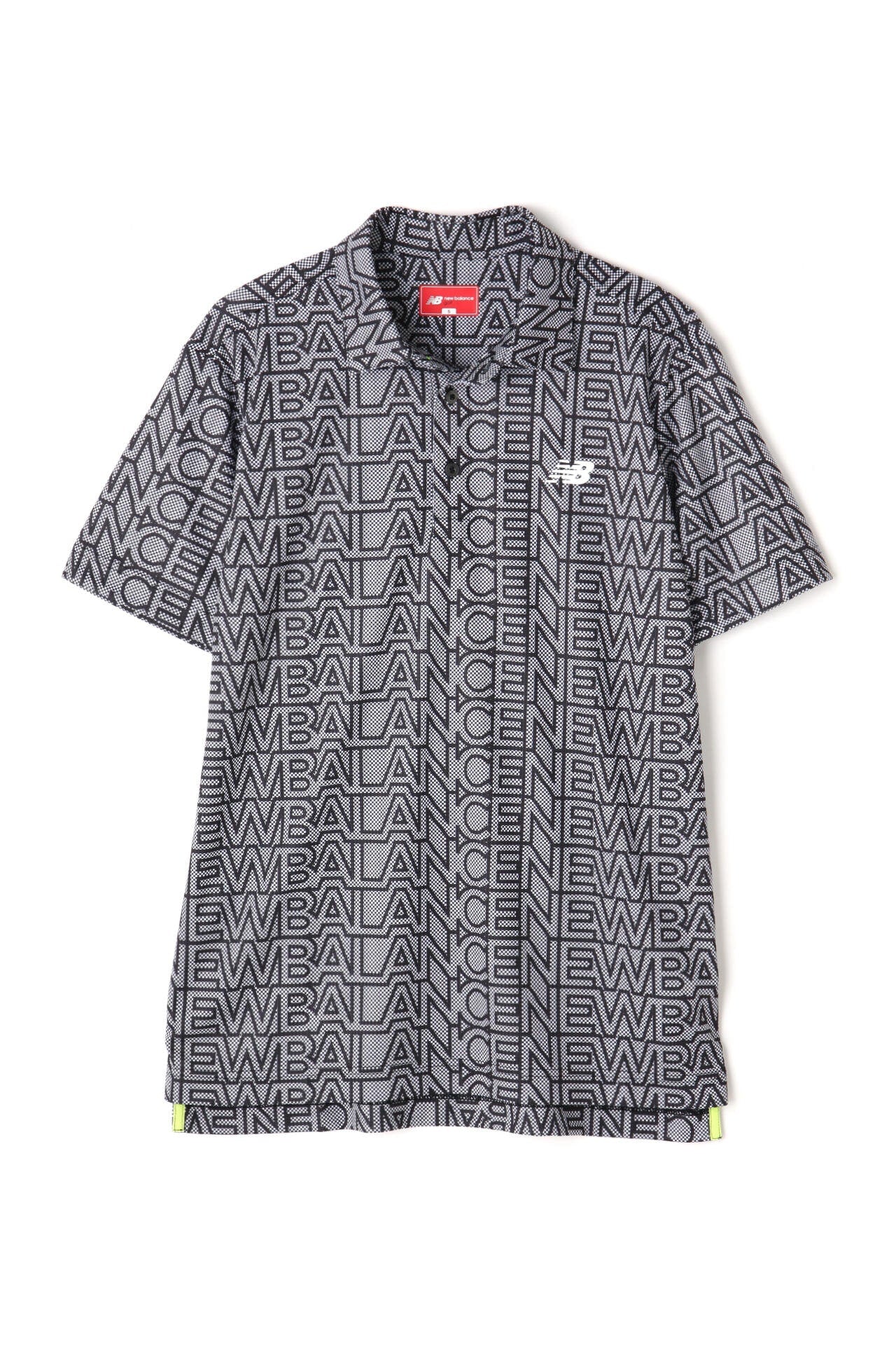 チェッカー×ロゴ 半袖 カラーシャツ (MENS SPORT)