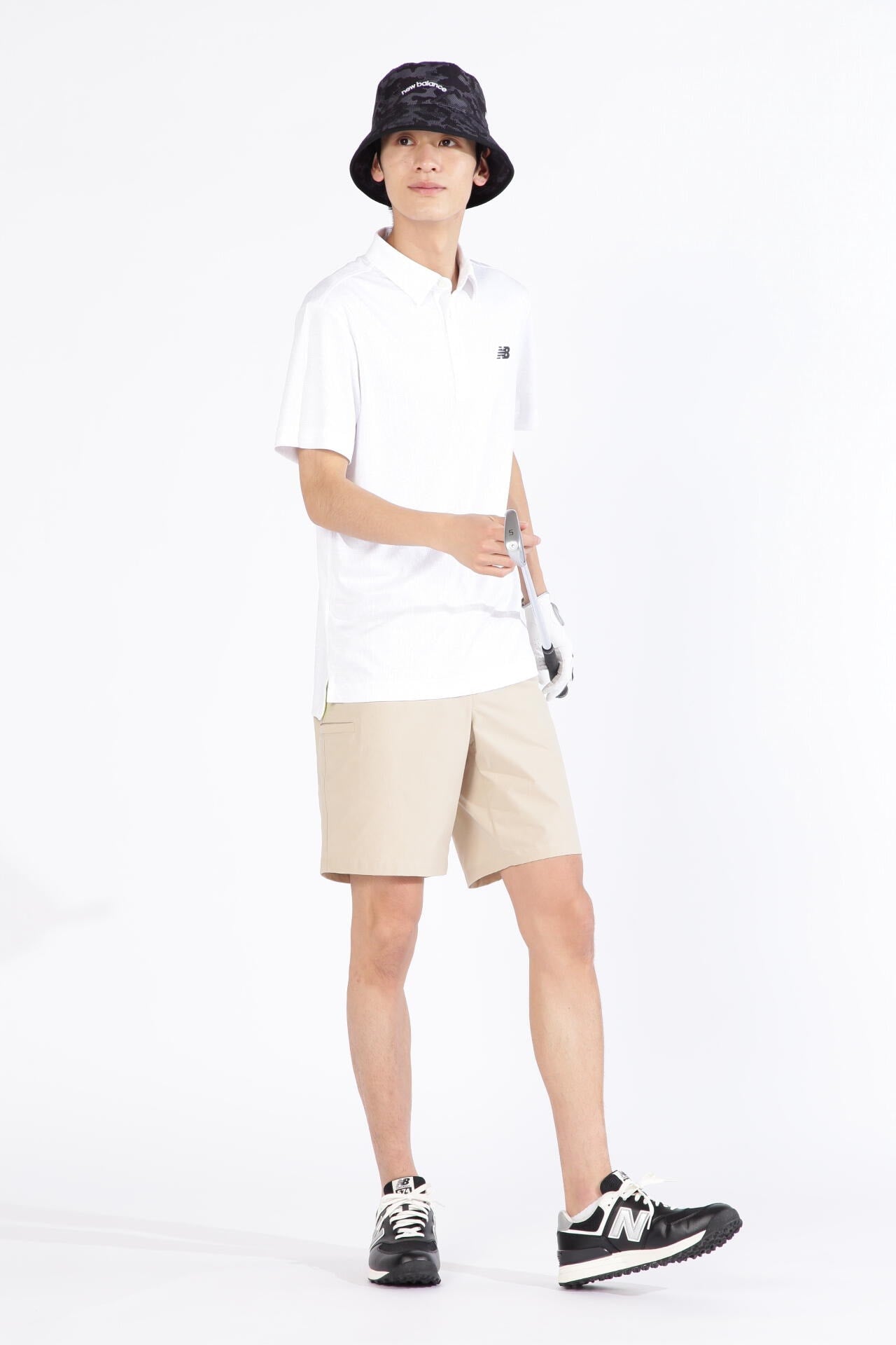 チェッカー×ロゴ 半袖 カラーシャツ (MENS SPORT)