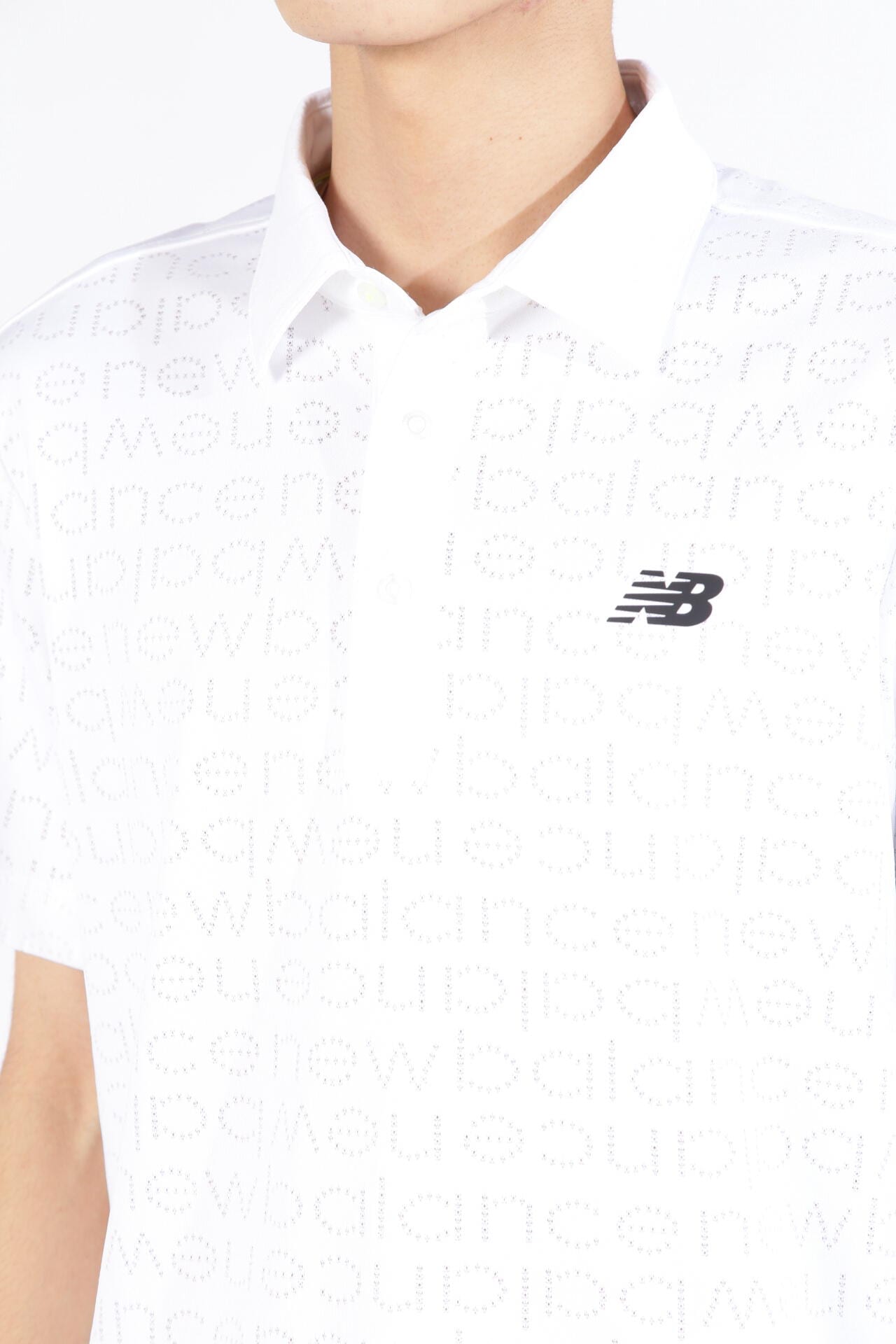 ピクセルロゴ柄 半袖 カラーシャツ (MENS SPORT)