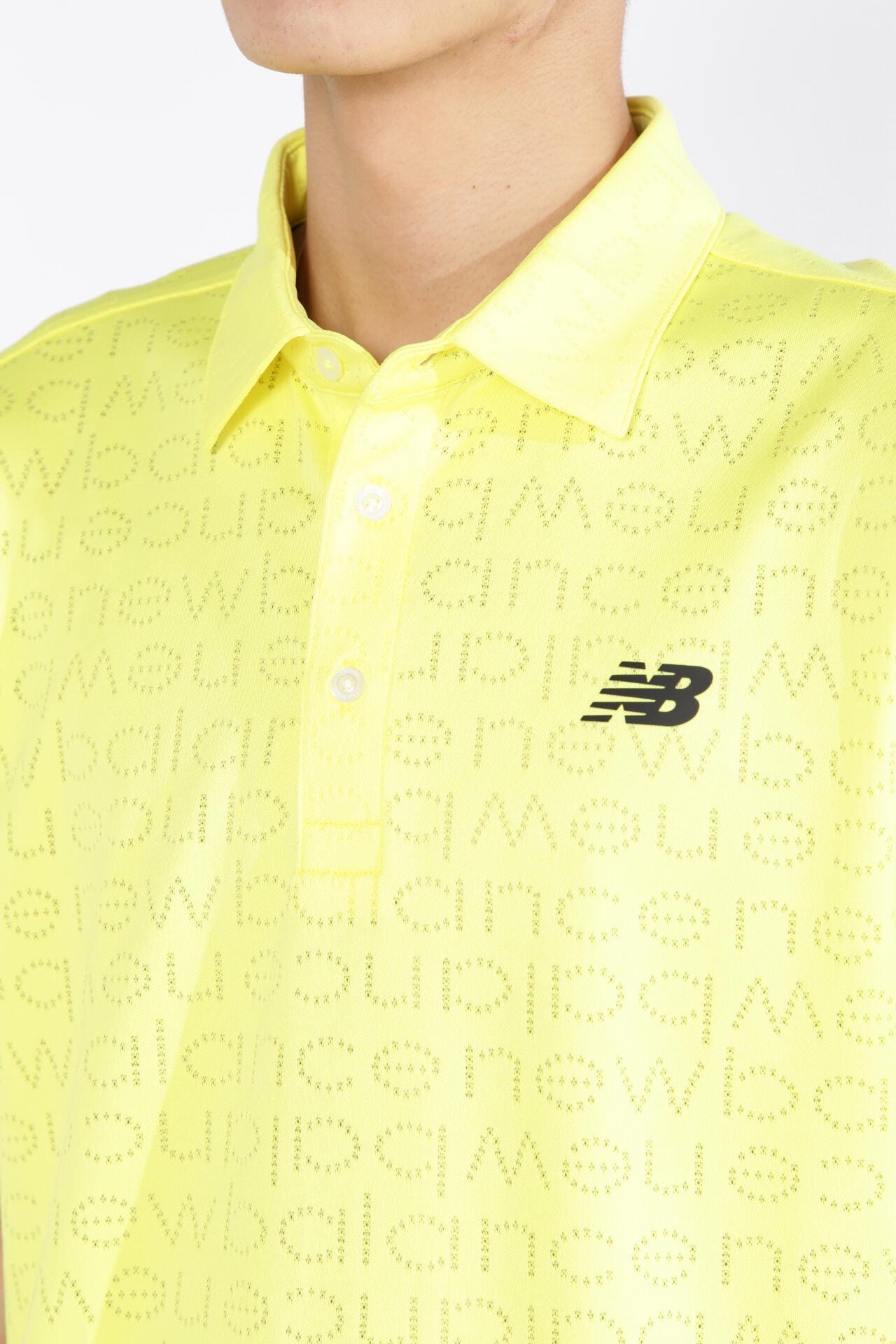 ピクセルロゴ柄 半袖 カラーシャツ (MENS SPORT)