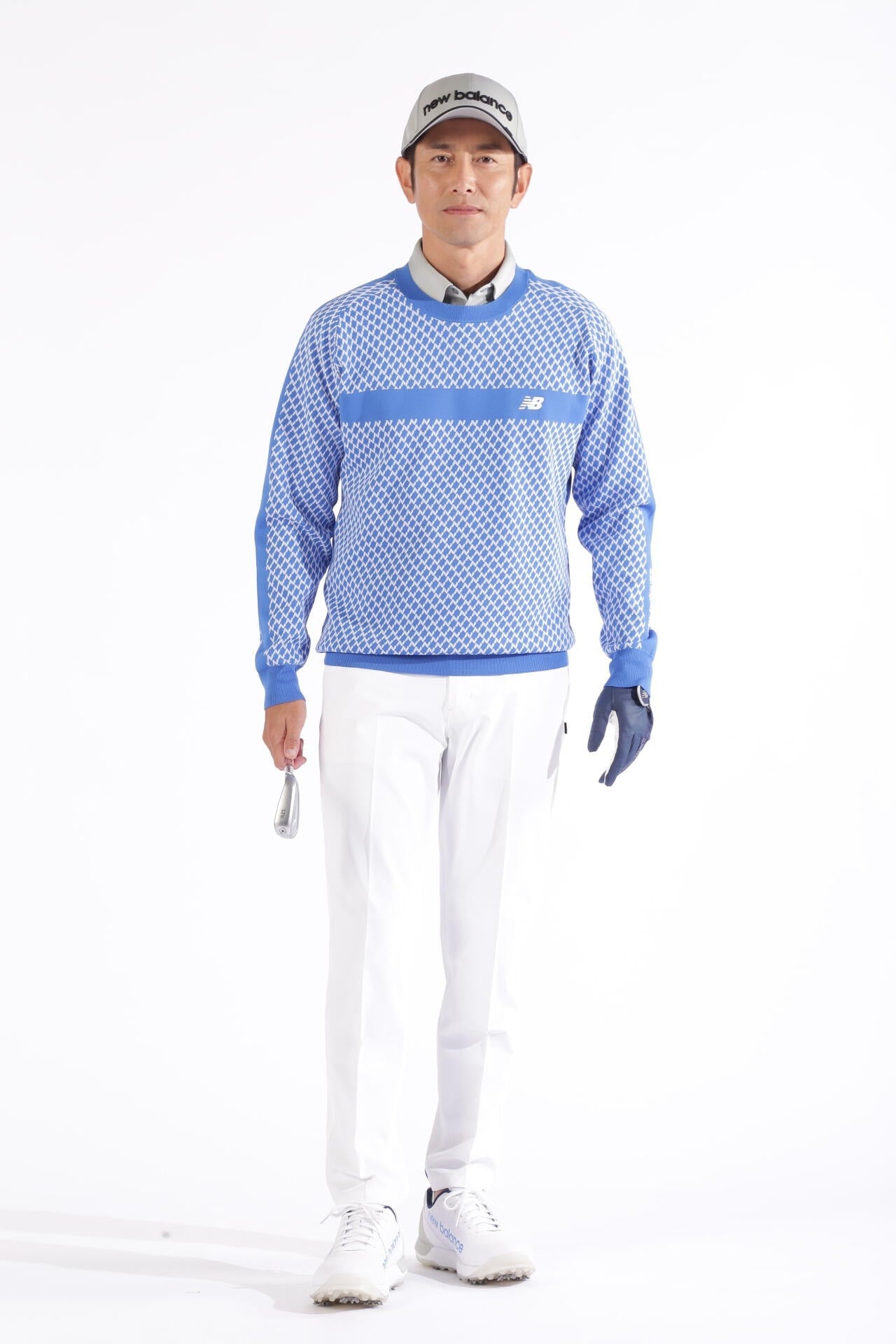ワッフル×チェック 半袖 カラーシャツ (MENS WORLD)