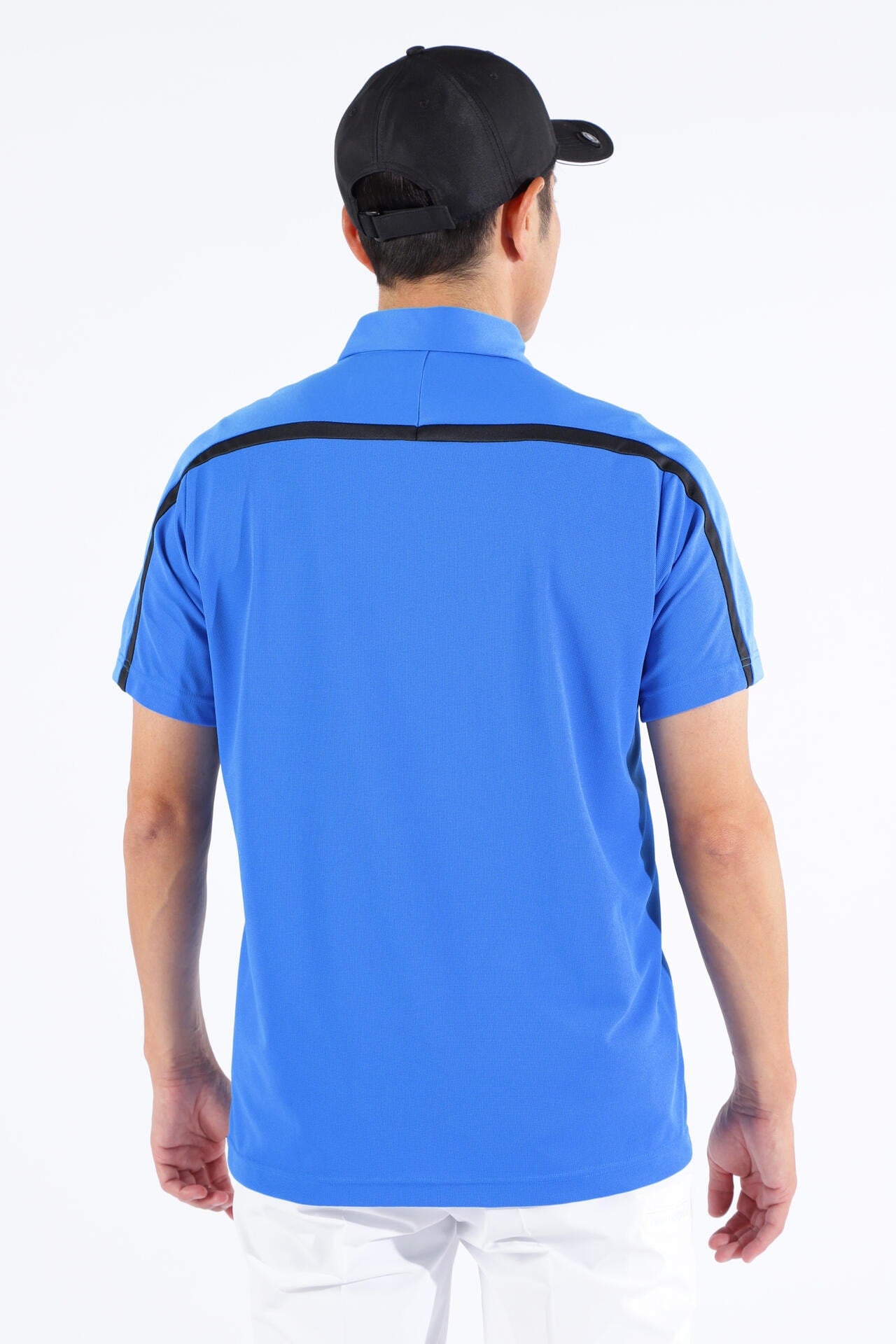 ワッフル×チェック 半袖 カラーシャツ (MENS WORLD)