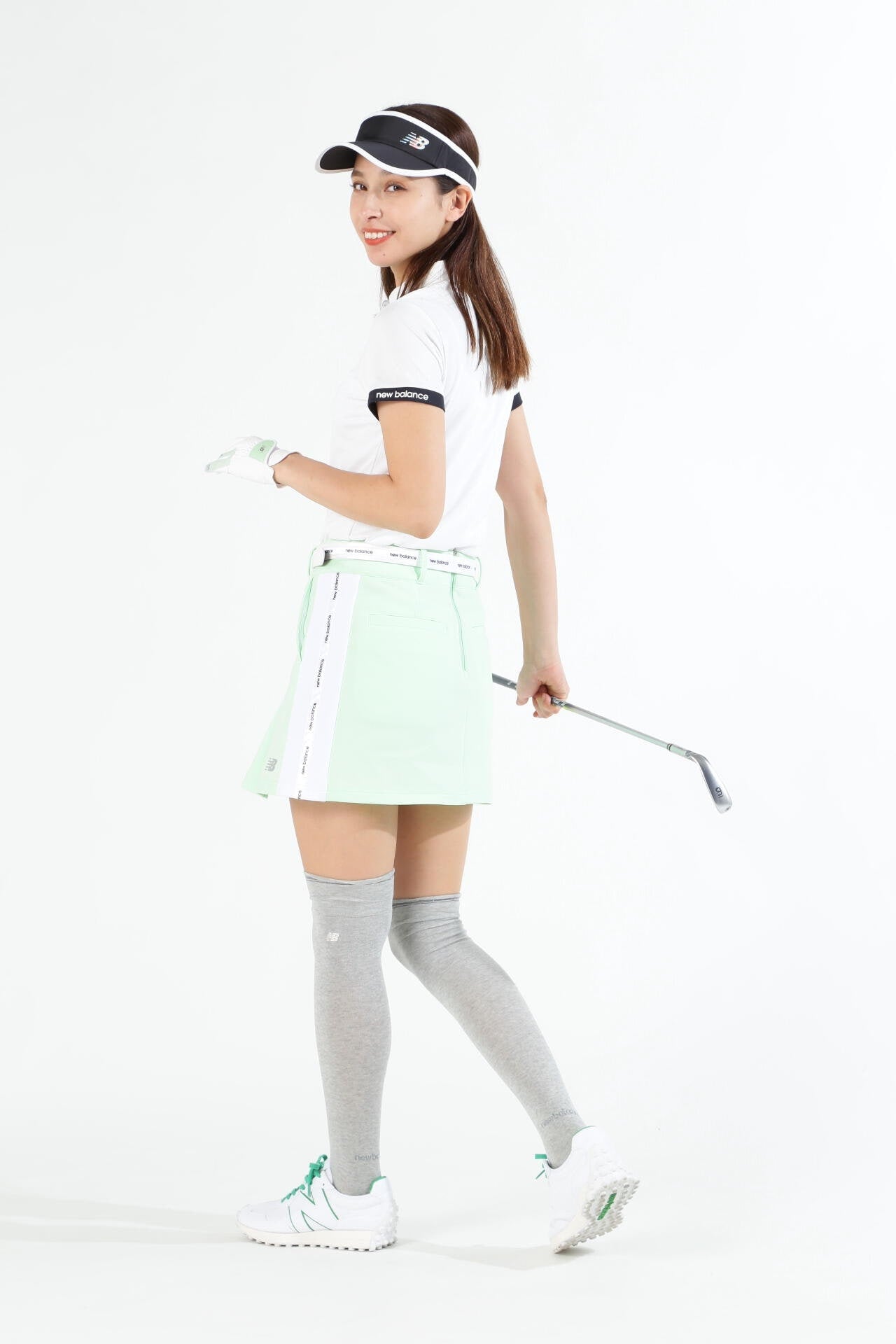 ドット千鳥格子柄 半袖 カラーシャツ (WOMENS SPORT)