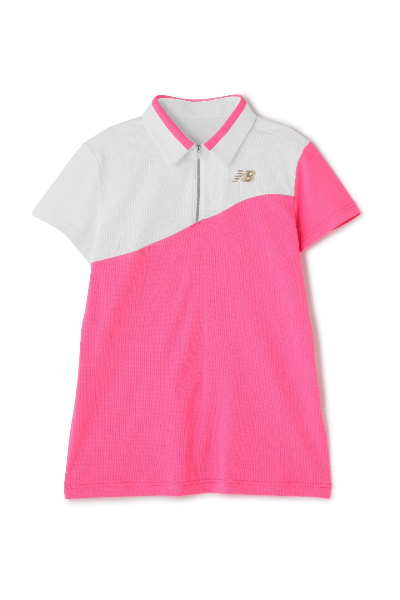 【ネイビー1】マイクロチェック柄 ハーフジップ カラーシャツ (WOMENS WORLD) マイクロチェック柄 ハーフジップ カラーシャツ (WOMENS WORLD) | new