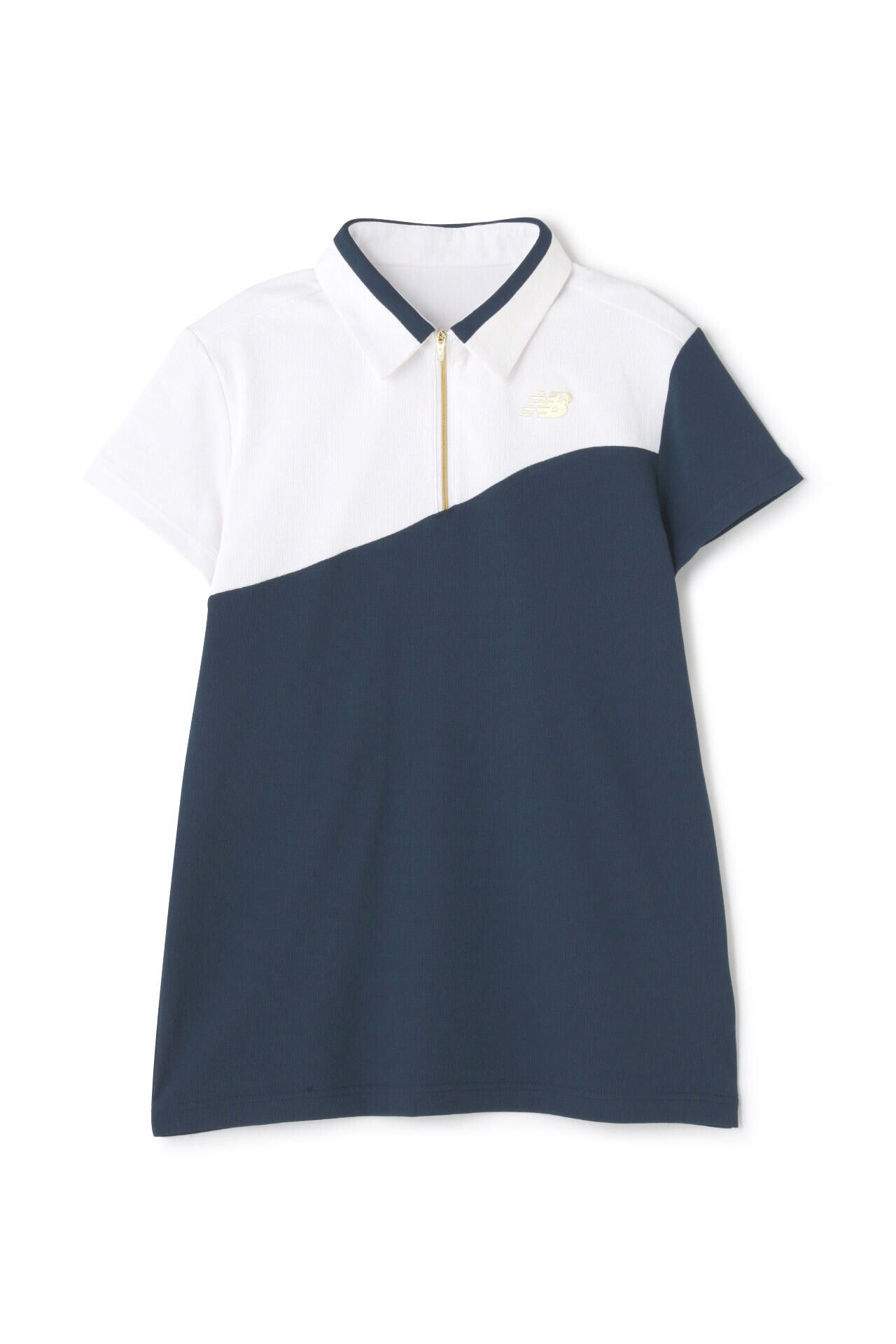 【ネイビー1】マイクロチェック柄 ハーフジップ カラーシャツ (WOMENS WORLD) マイクロチェック柄 ハーフジップ カラーシャツ (WOMENS WORLD) | new