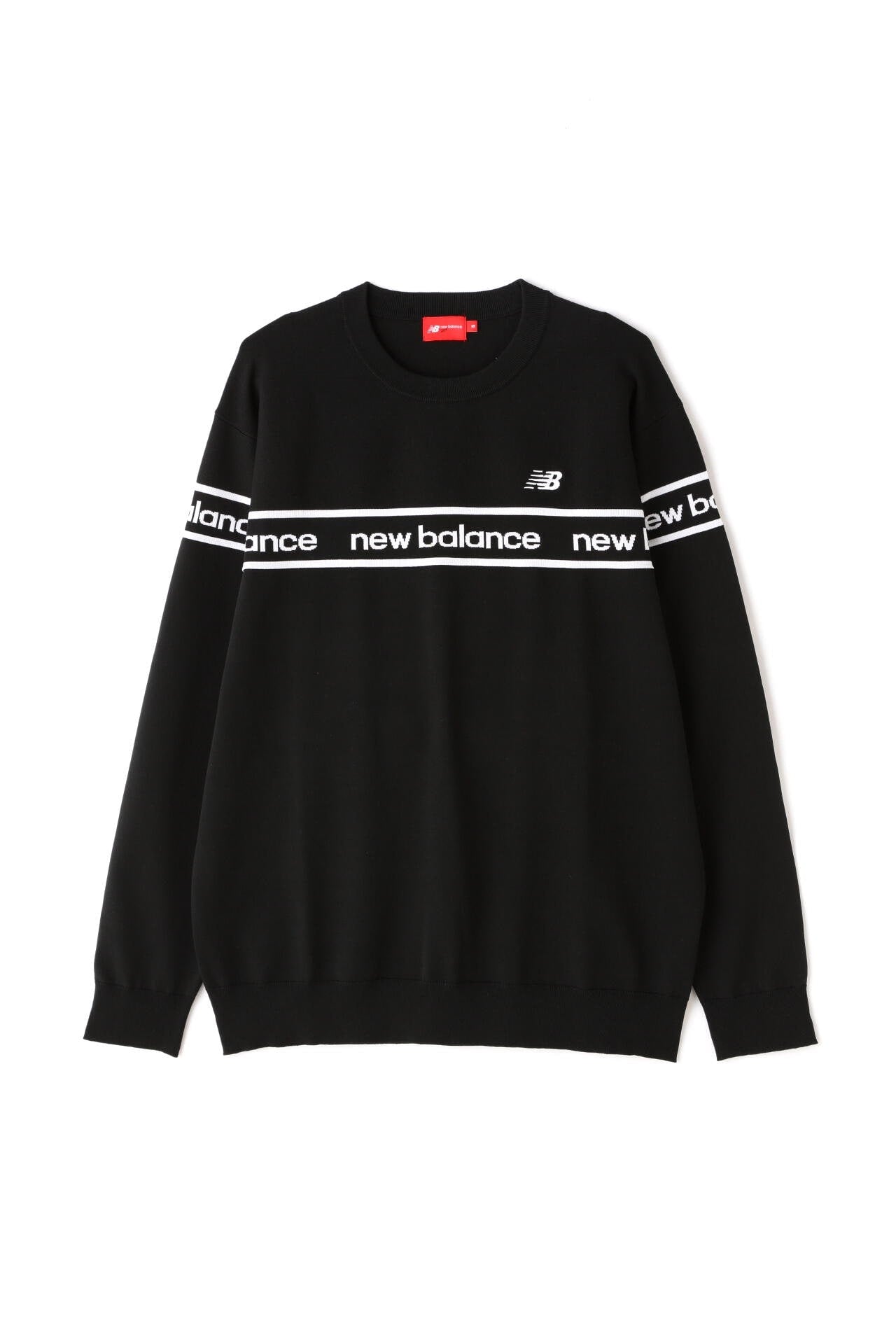 ロゴ×ガーター×プレーン クルーネック ニット プルオーバー (MENS