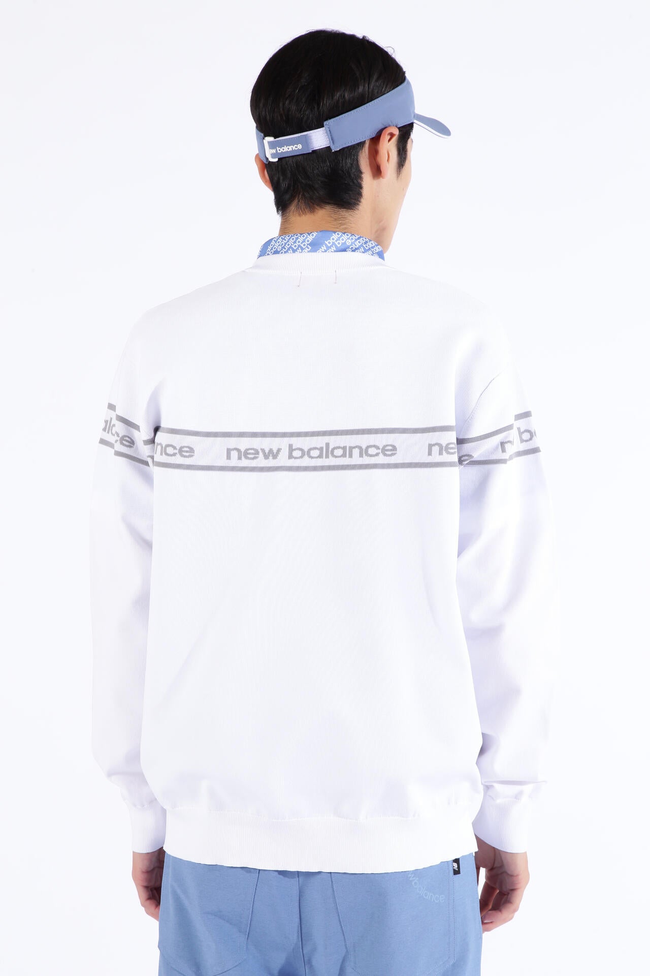 ロゴ×ガーター×プレーン クルーネック ニット プルオーバー (MENS