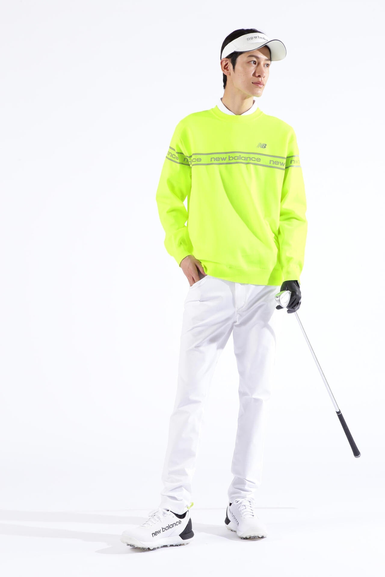 ロゴ×ガーター×プレーン クルーネック ニット プルオーバー (MENS SPORT)