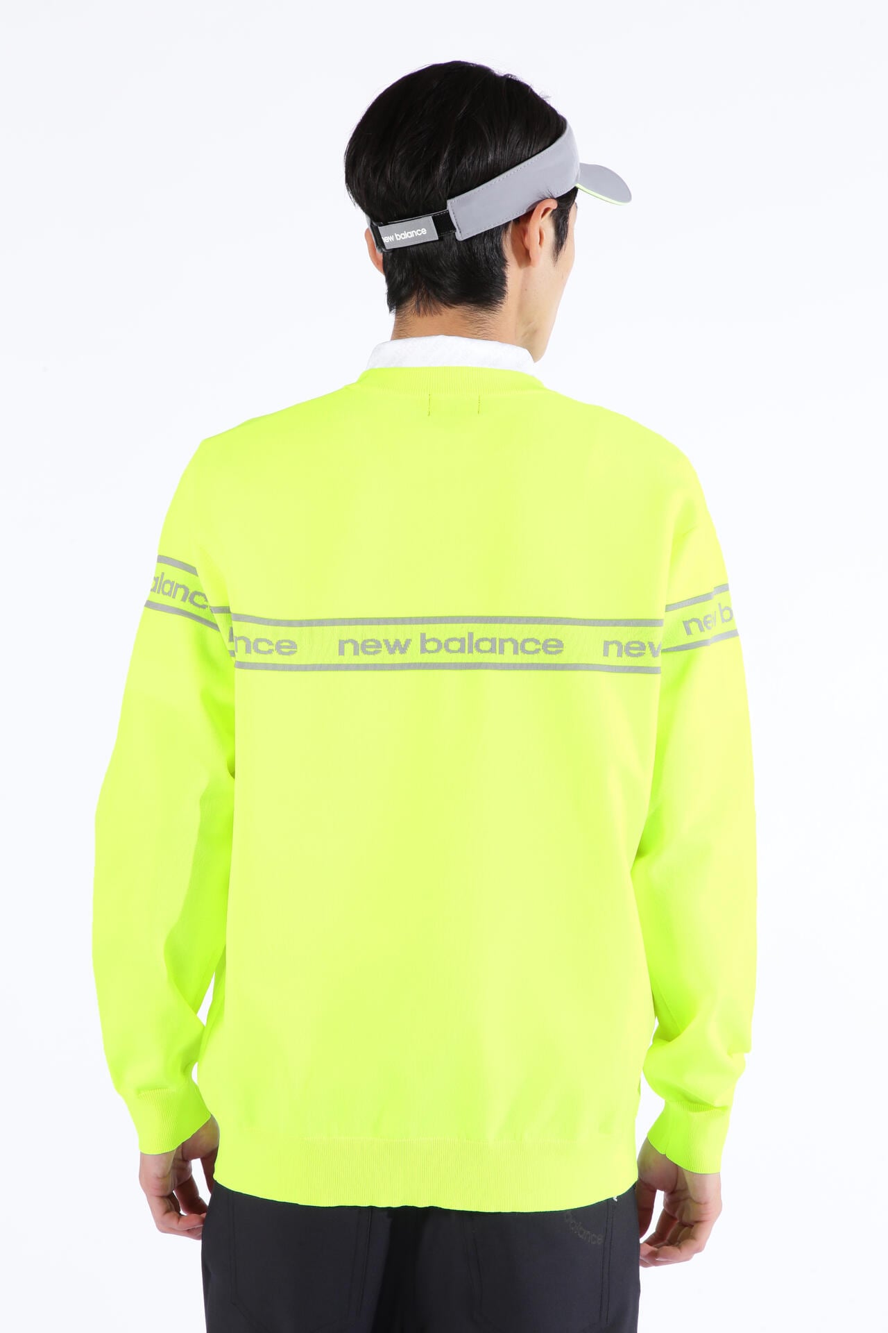 ロゴ×ガーター×プレーン クルーネック ニット プルオーバー (MENS