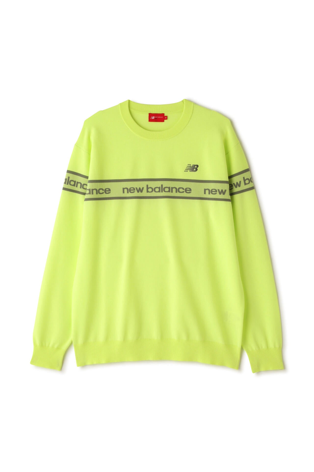 ロゴ×ガーター×プレーン クルーネック ニット プルオーバー (MENS
