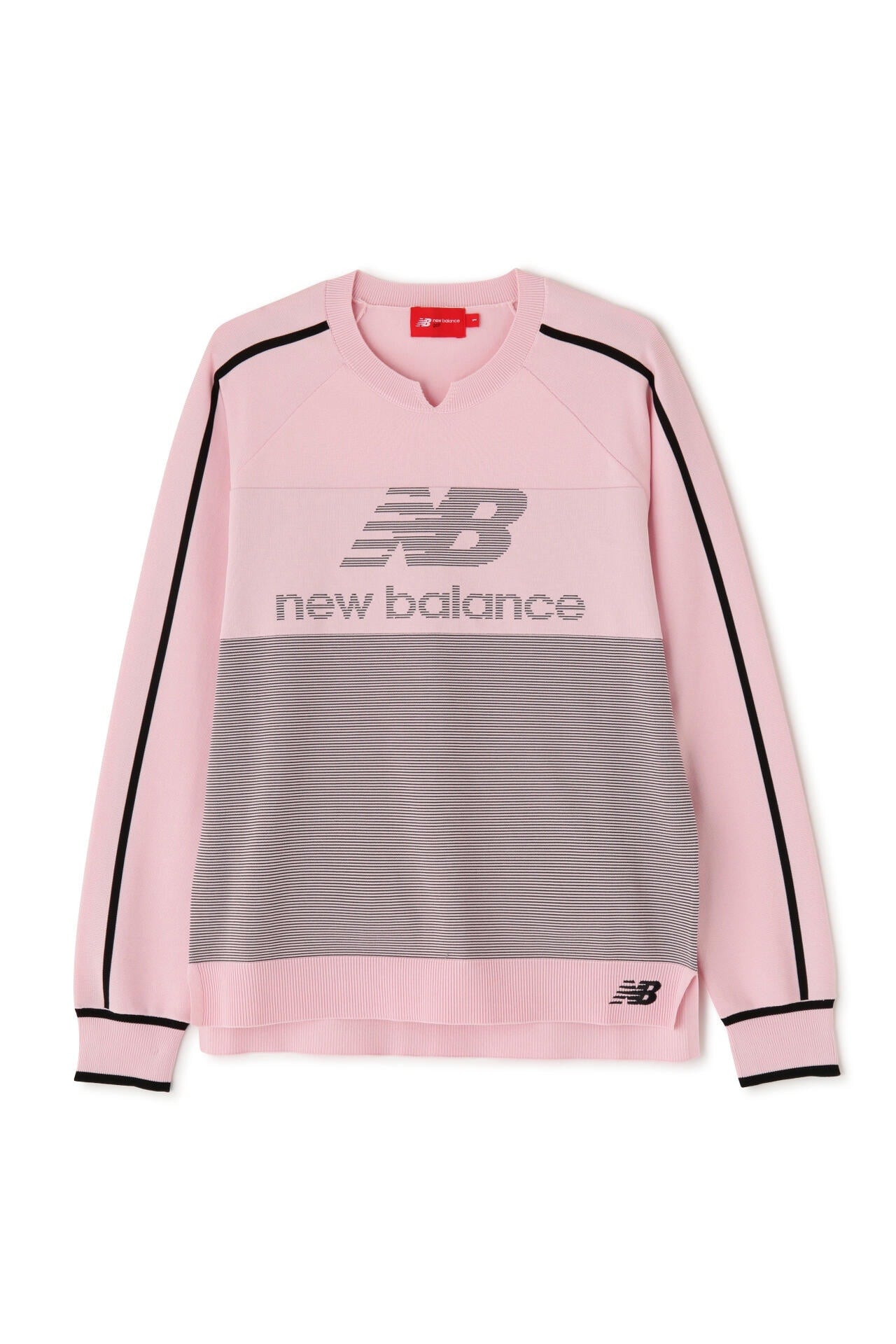 ロゴ×ボーダー クルーネック ニット プルオーバー (WOMENS WORLD)