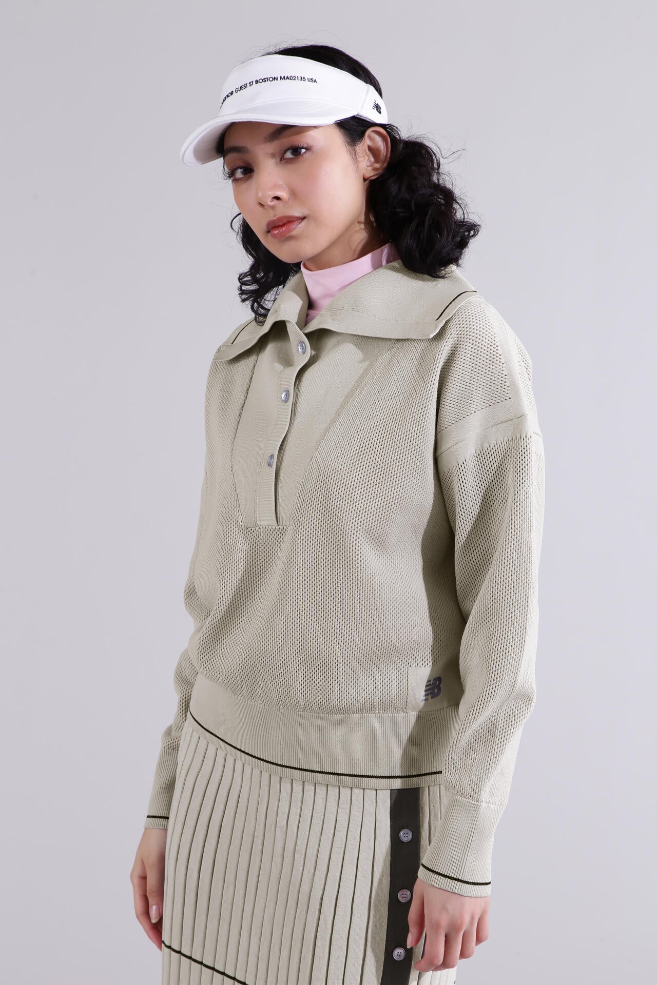 直営店舗限定】オープンカラー ニット プルオーバー (WOMENS) | new