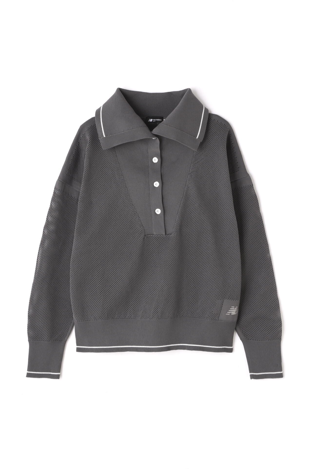 直営店舗限定】オープンカラー ニット プルオーバー (WOMENS) | new