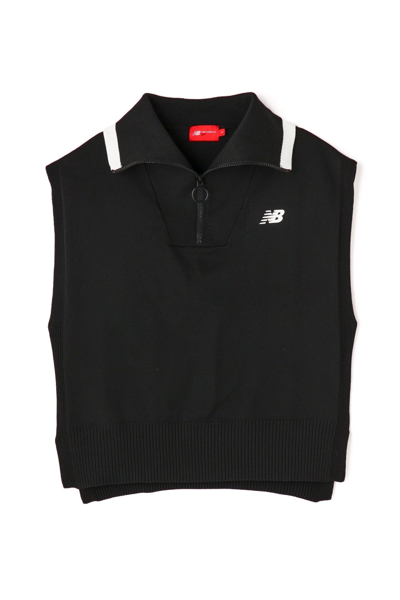 ハーフジップ スリーブレス ニット プルオーバー (WOMENS SPORT)