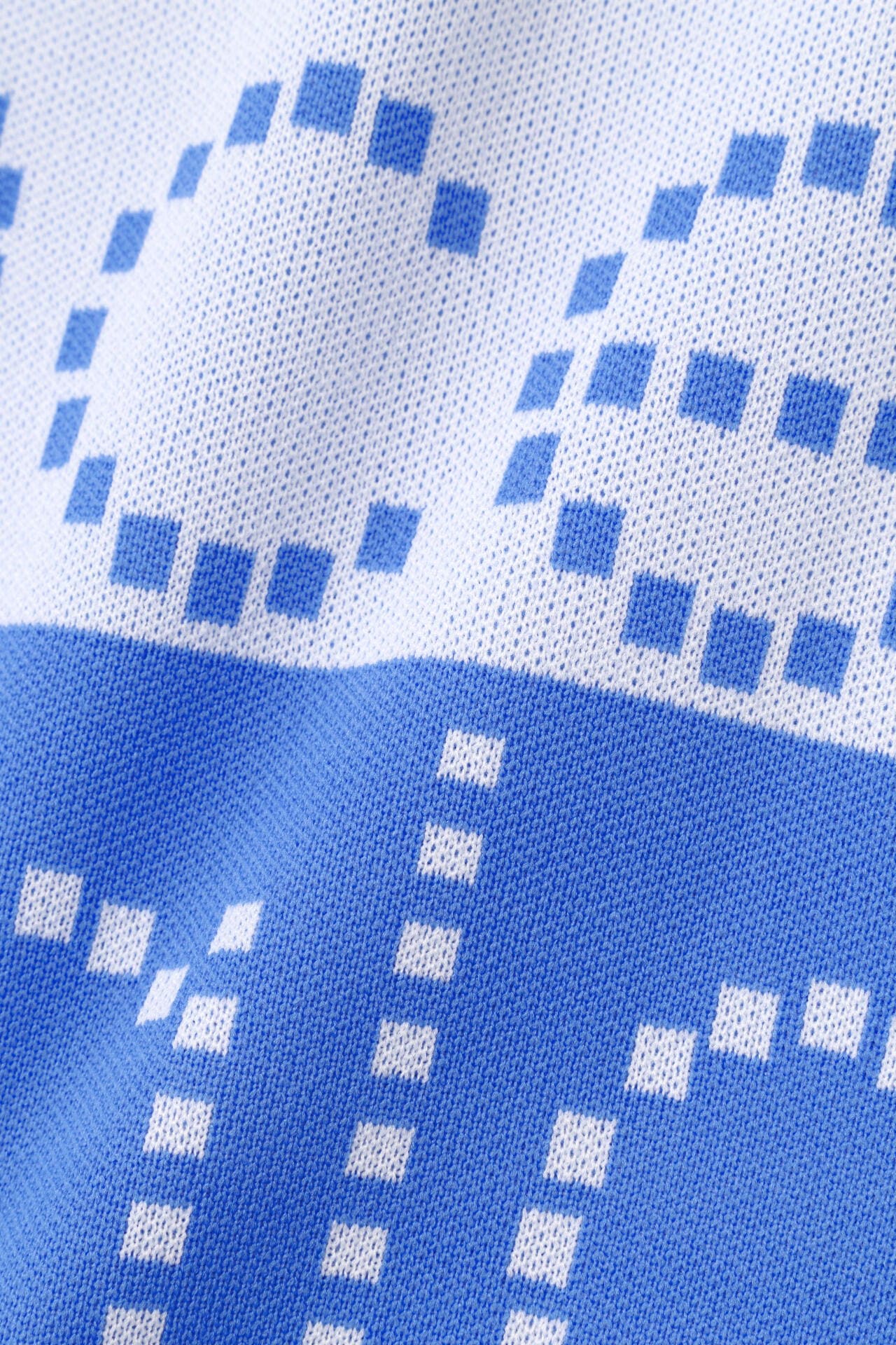ロゴボーダー ハーフスリーブ ニット モックネック ニット プルオーバー (MENS SPORT)