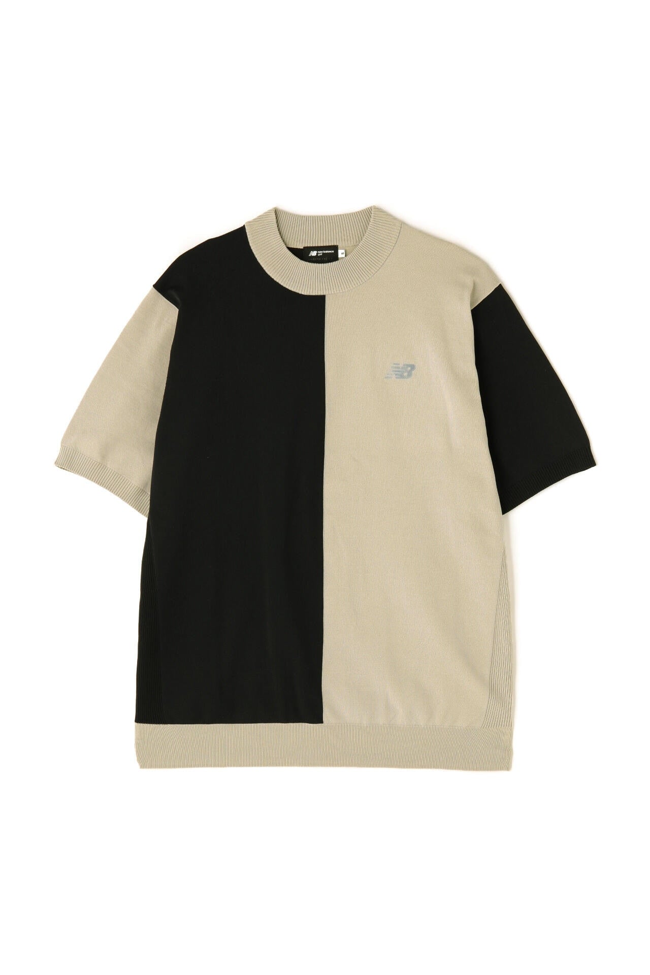 【直営店舗限定】半袖 モックネック ニット プルオーバー (MENS)
