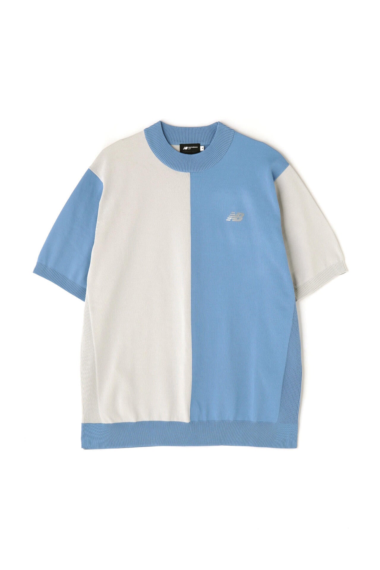【直営店舗限定】半袖 モックネック ニット プルオーバー (MENS)