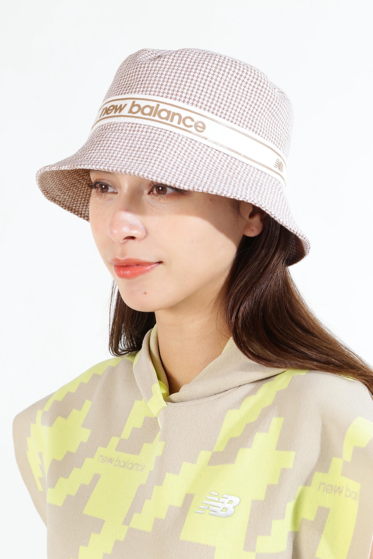 千鳥格子 総柄 バケットハット (WOMENS SPORT) | new balance golf