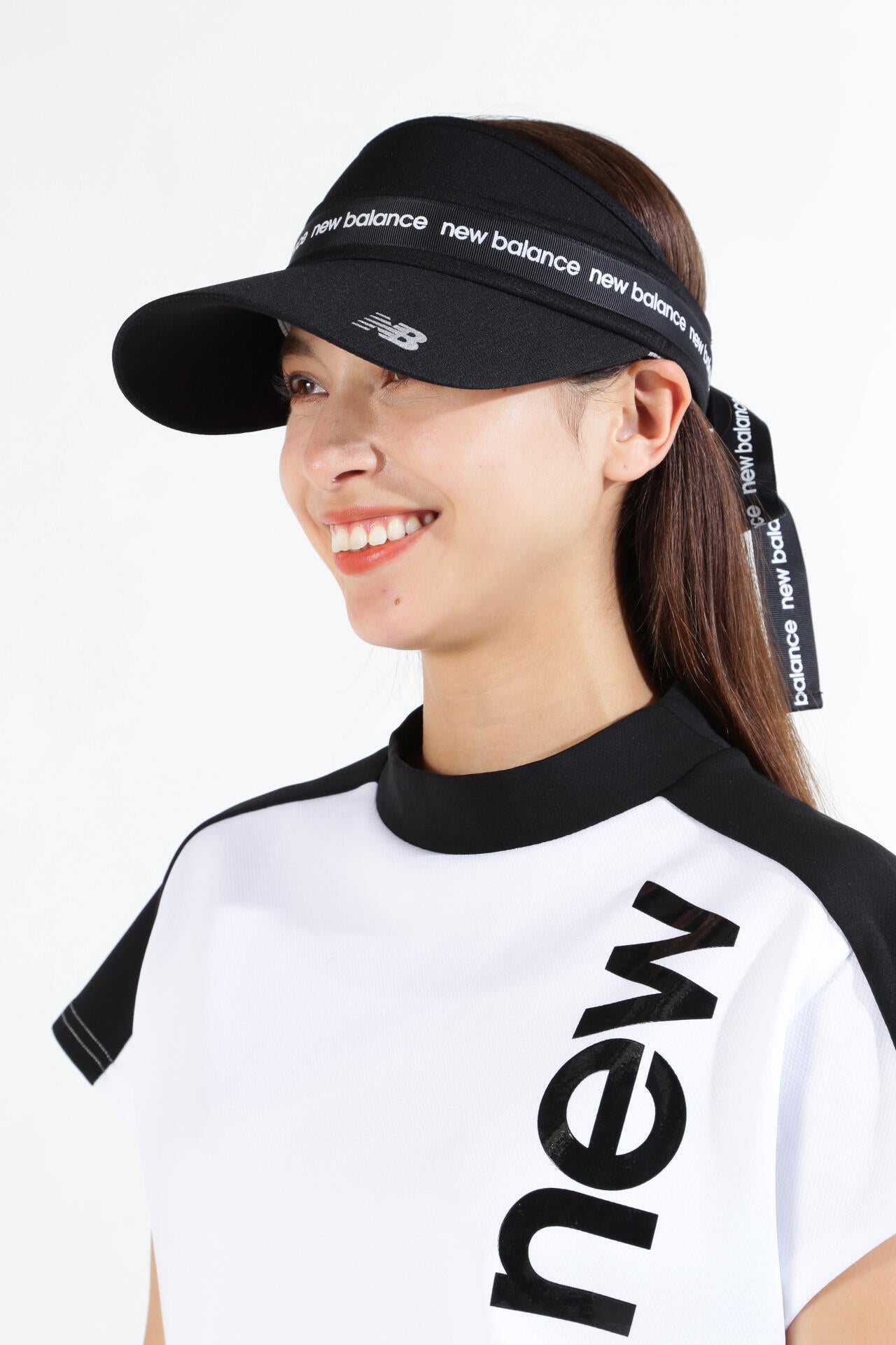 ワッフル ロゴりぼん サンバイザー (WOMENS SPORT)