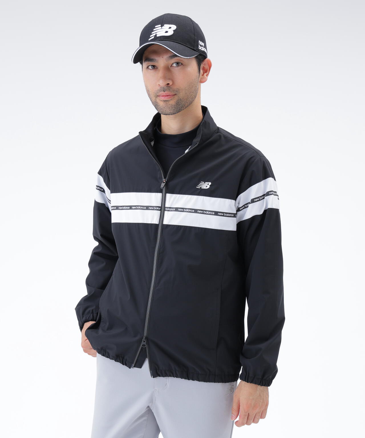 撥水 ストレッチ フルジップ ウインド ブルゾン (MENS)