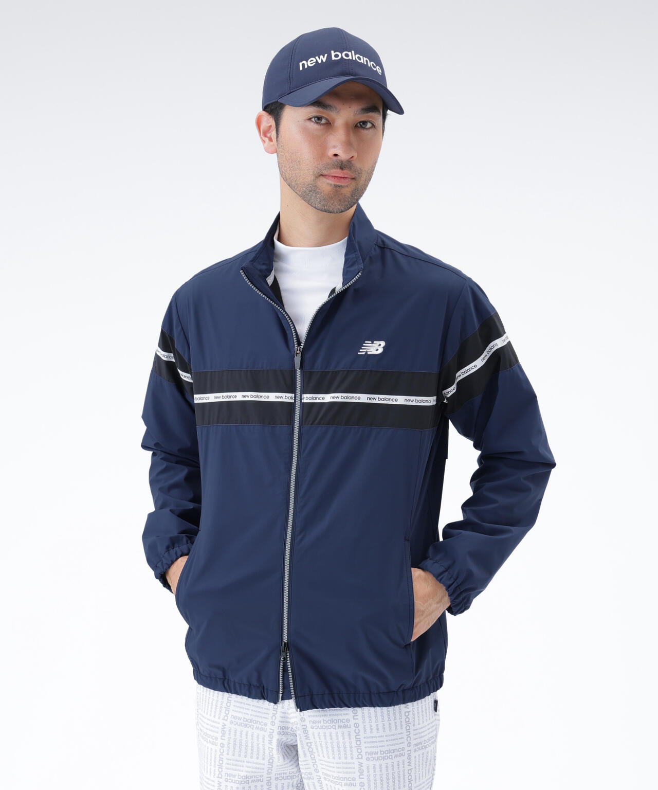 撥水 ストレッチ フルジップ ウインド ブルゾン (MENS)