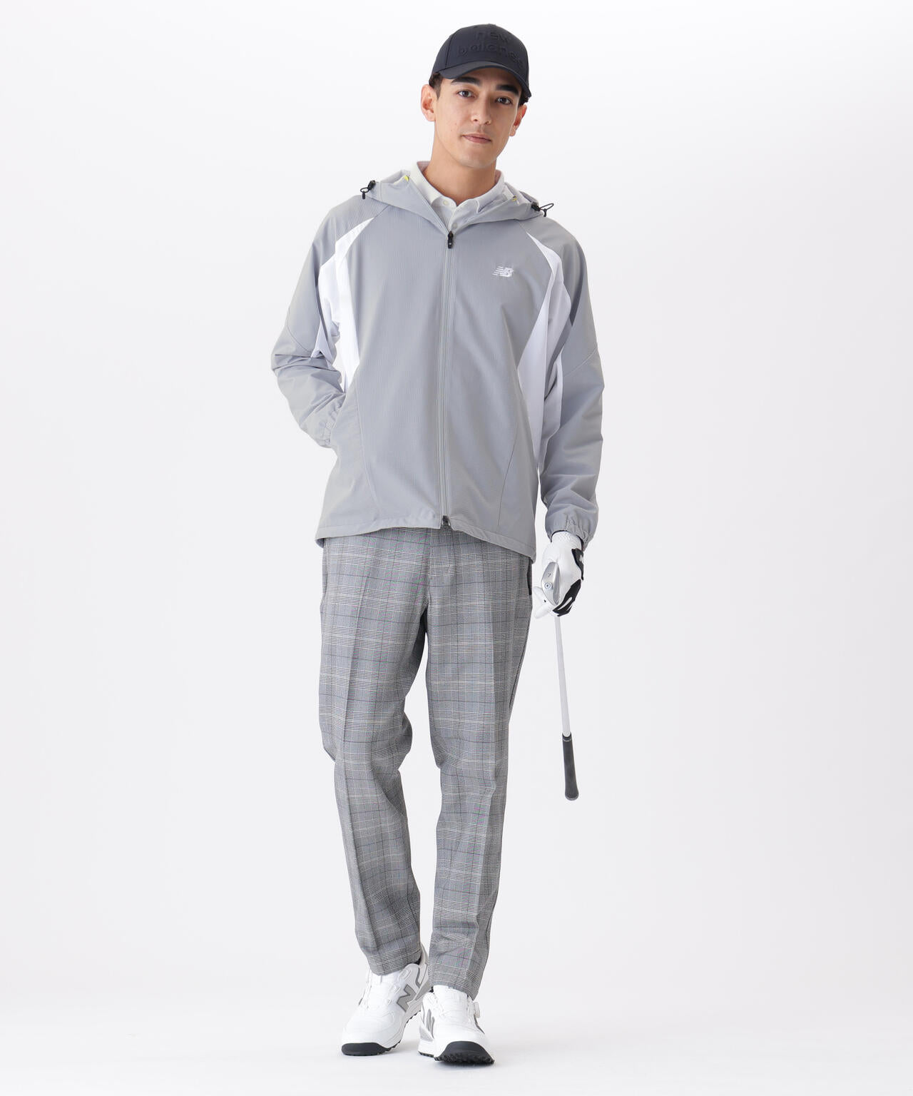 撥水 4WAYストレッチ フルジップ シェルパーカー (MENS)