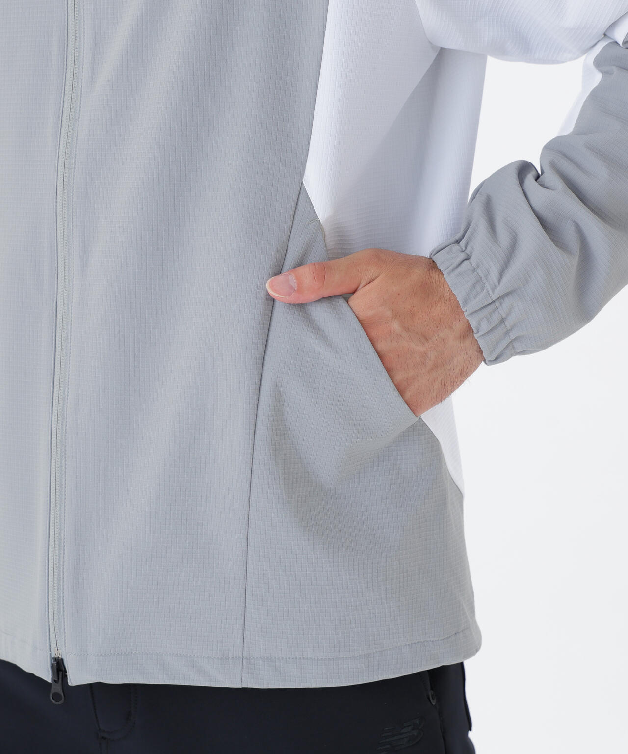 撥水 4WAYストレッチ フルジップ シェルパーカー (MENS)