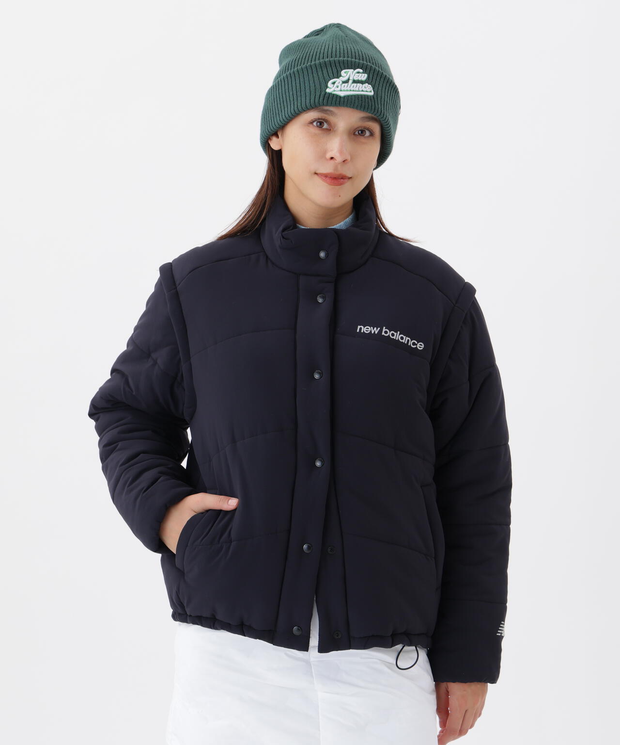 袖脱着2WAY 中綿 フルジップ ブルゾン (WOMENS) | new balance golf