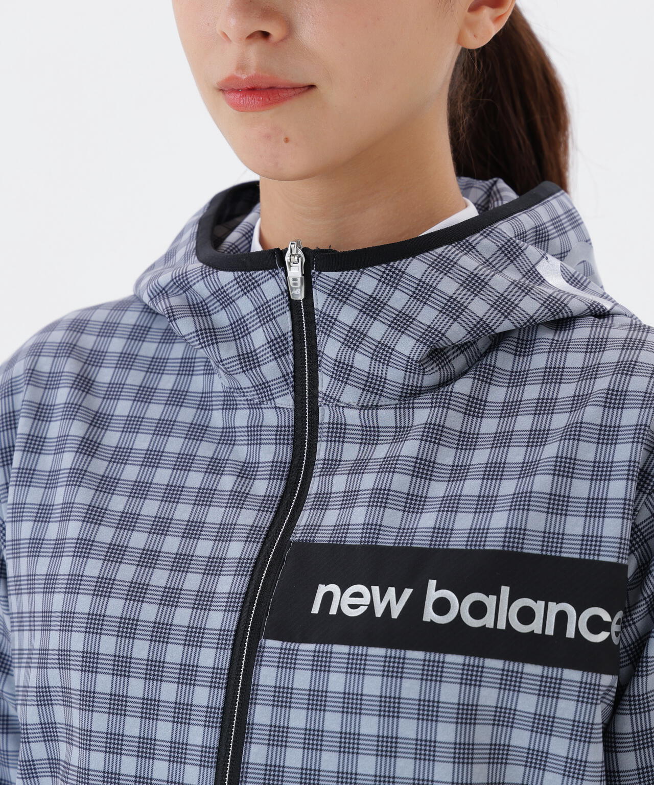 美品‼️ New Balance Golf 撥水ソフトシェルフルジップフーディ 5 4WAYストレッチ 撥水 ソフトシェル フルジップ フーディー (WOMENS