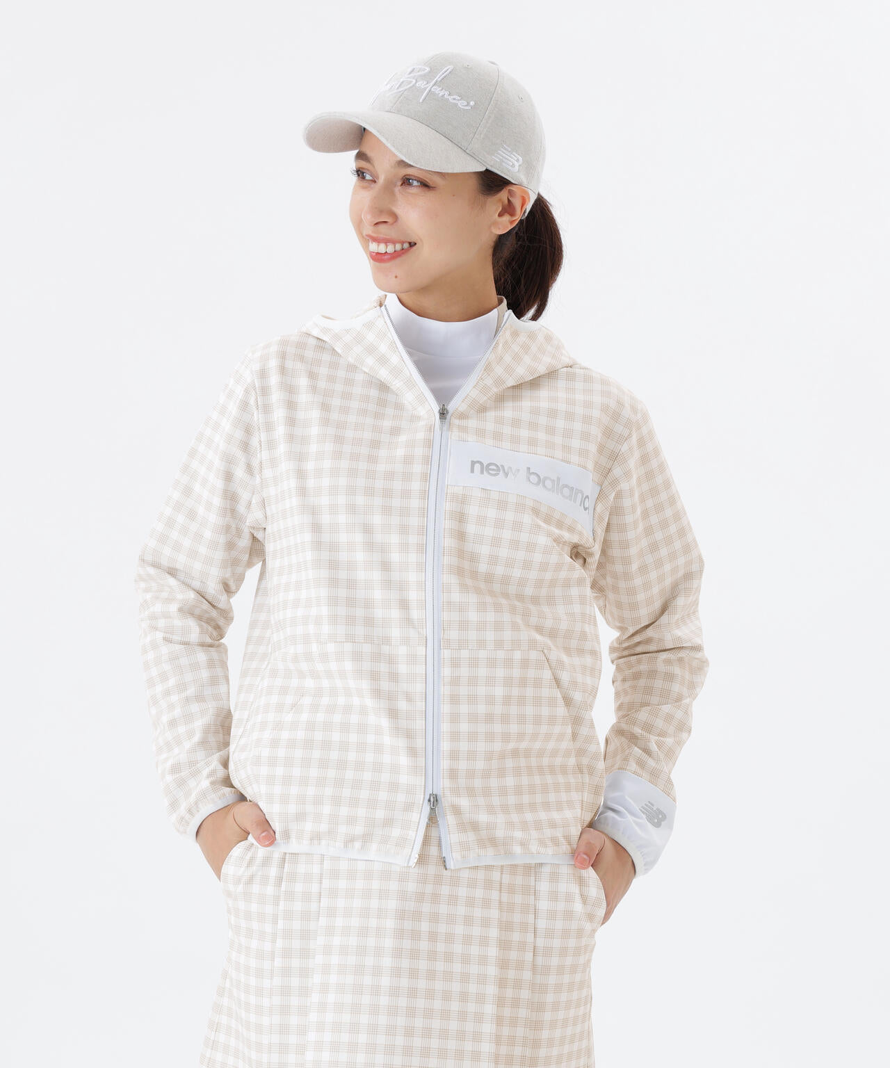 美品‼️ New Balance Golf 撥水ソフトシェルフルジップフーディ 5 New Balance Golf｜4WAYストレッチ 撥水 ソフトシェル