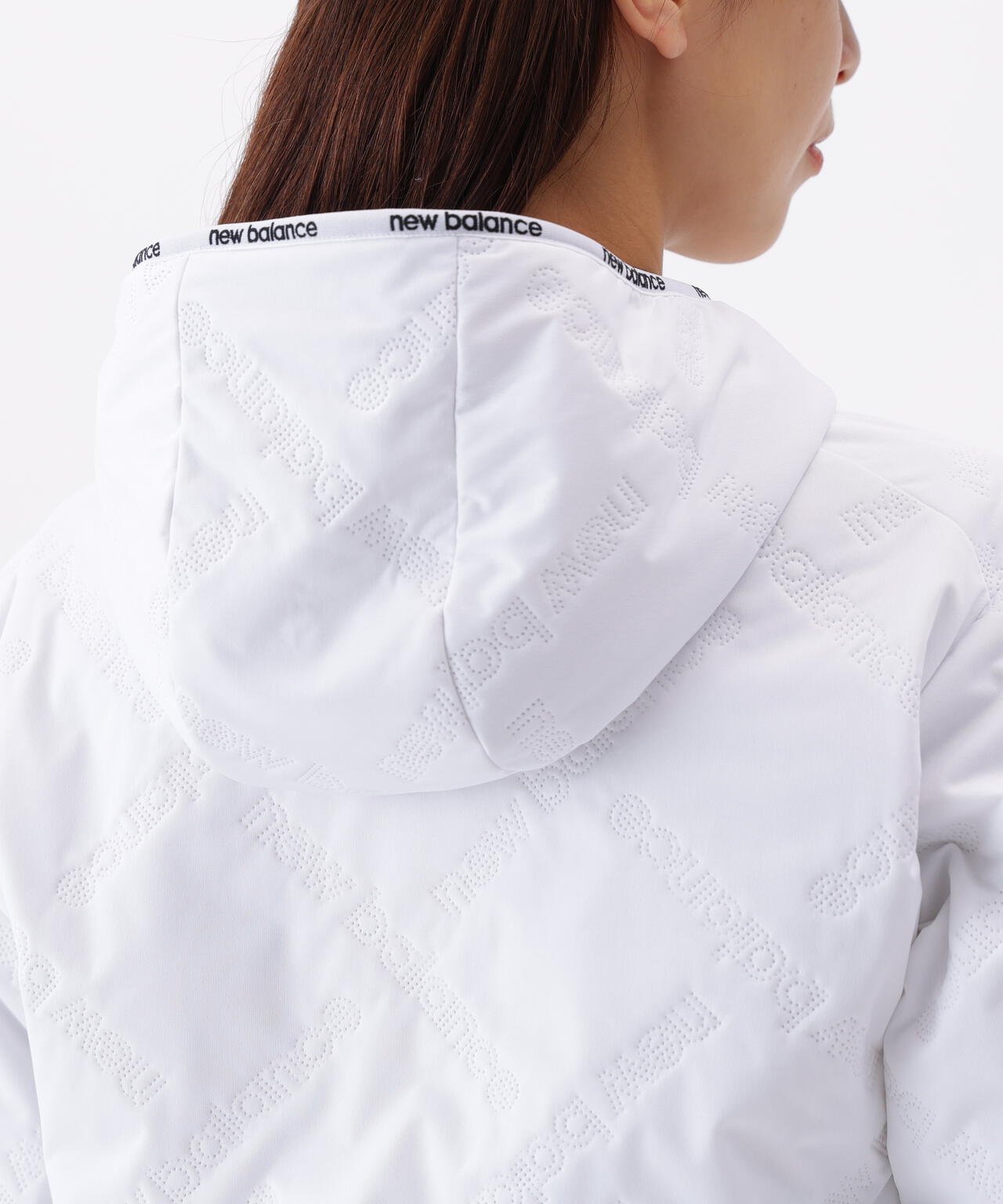 防風 撥水 保温 ロゴダイヤチェックキルト フルジップ フーディー