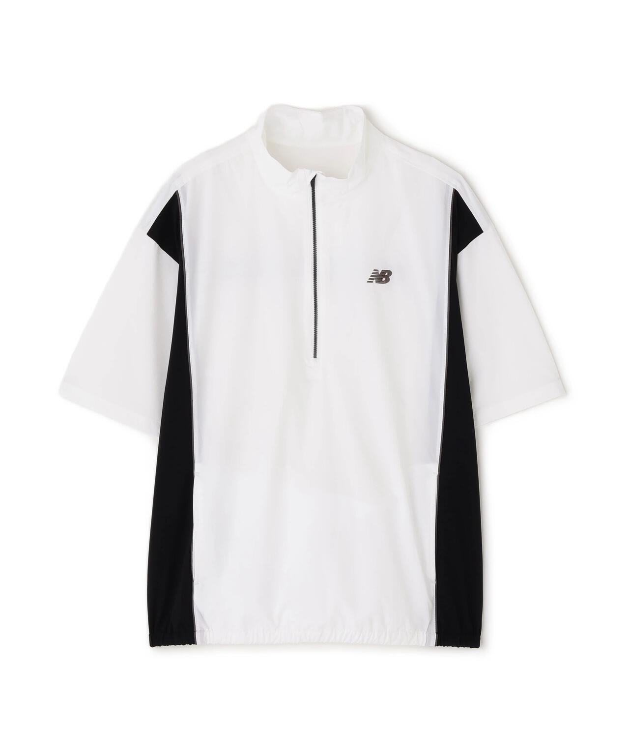 ストレッチ 撥水 ハーフスリーブ スタンドジップ ブルゾン (MENS)