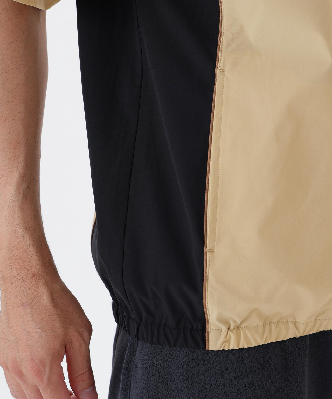 ストレッチ 撥水 ハーフスリーブ スタンドジップ ブルゾン (MENS)