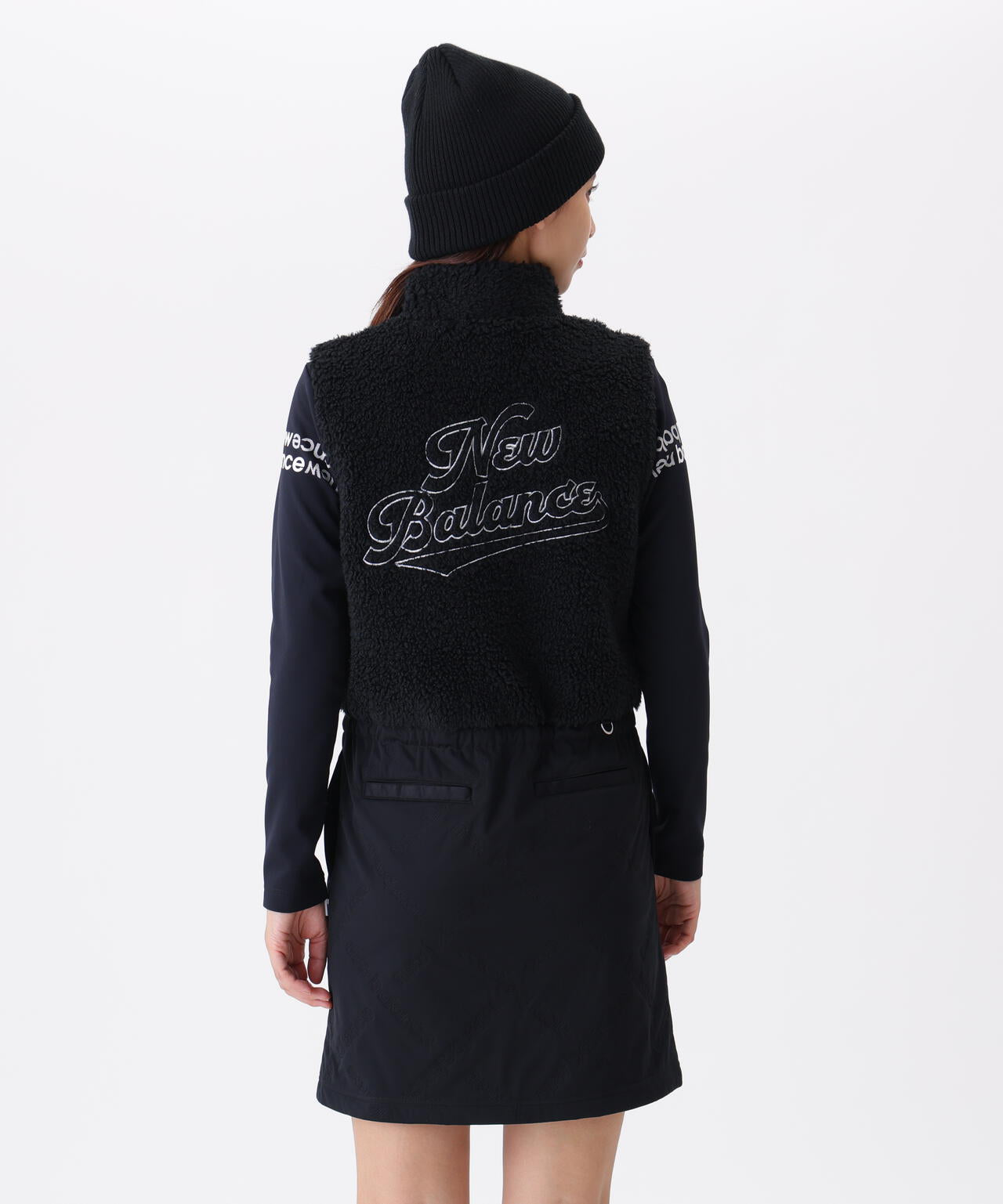 ボア×ロゴキルト フルジップ ワンピース (WOMENS)