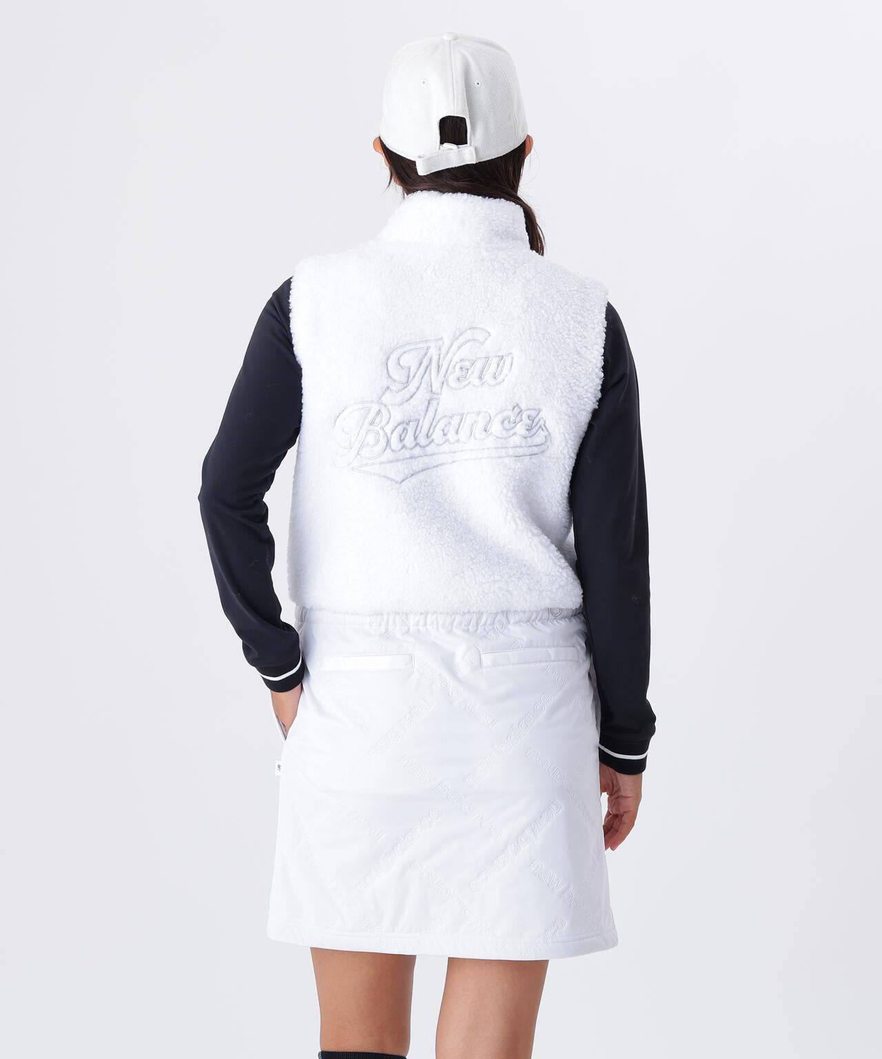 ボア×ロゴキルト フルジップ ワンピース (WOMENS)