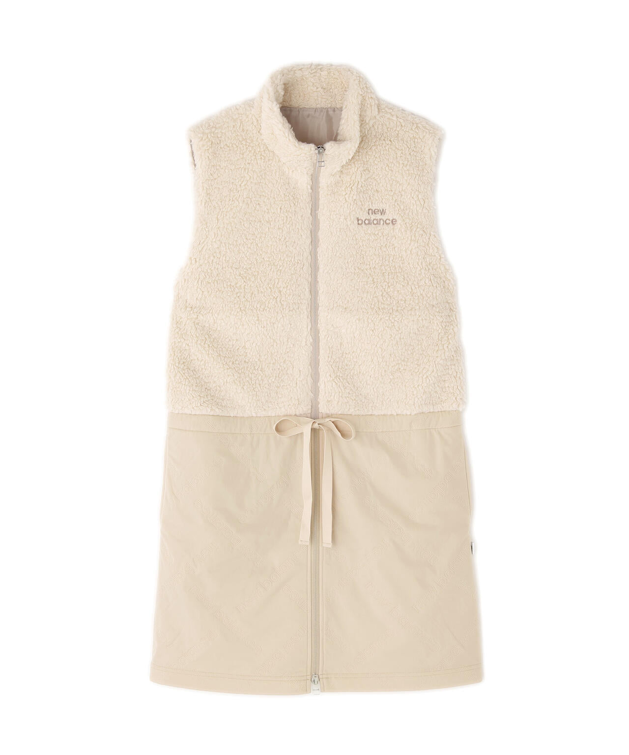 ボア×ロゴキルト フルジップ ワンピース (WOMENS)