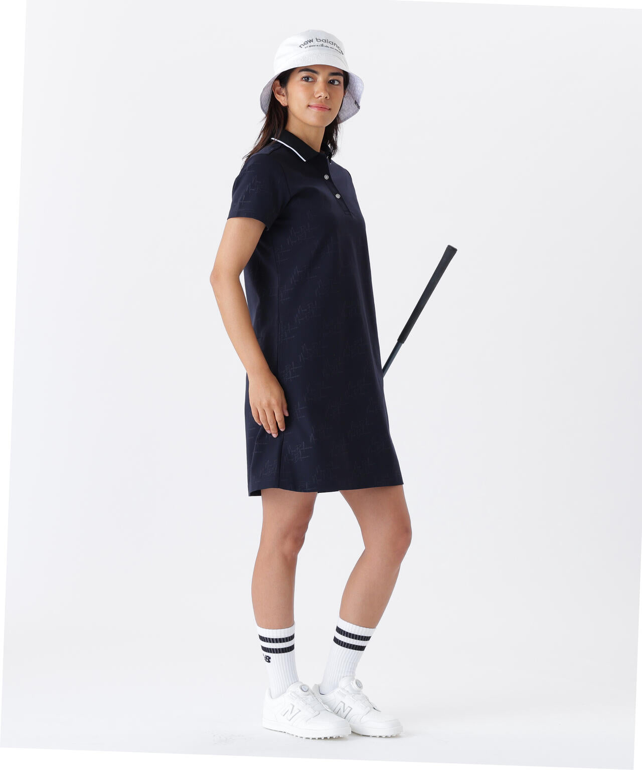 【直営店舗・公式オンライン限定】ロゴモノグラム柄 半袖 ポロワンピース (WOMENS)