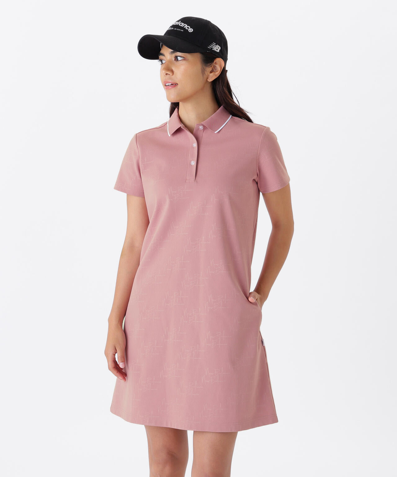 【直営店舗・公式オンライン限定】ロゴモノグラム柄 半袖 ポロワンピース (WOMENS)