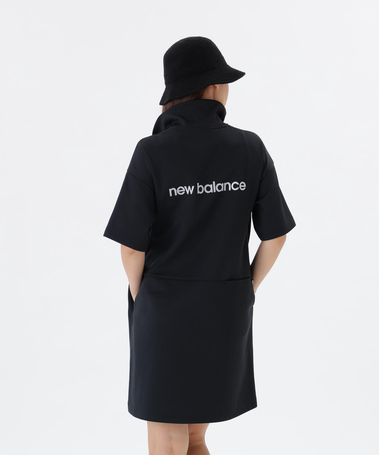 保形性 ストレッチ スウェット ハーフジップ ワンピース (WOMENS)