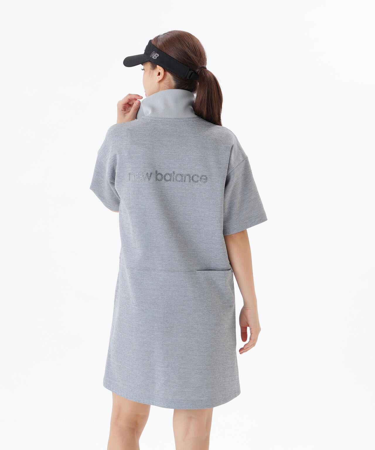 保形性 ストレッチ スウェット ハーフジップ ワンピース (WOMENS)