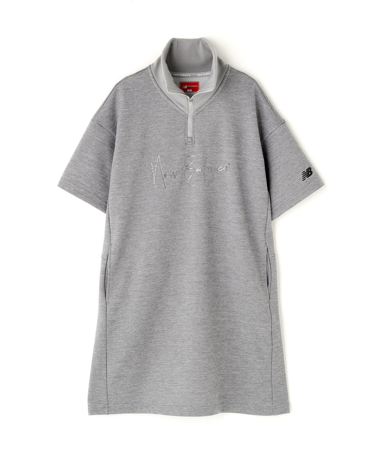 保形性 ストレッチ スウェット ハーフジップ ワンピース (WOMENS)