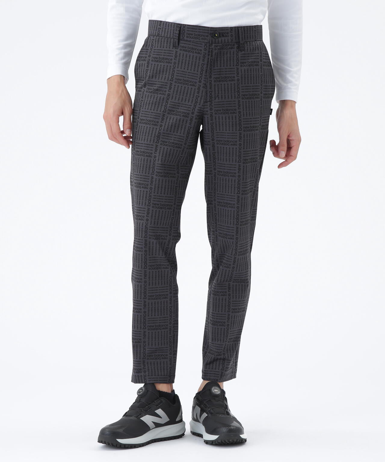 ロゴグレンチェック柄 4WAYストレッチ ロングパンツ (MENS