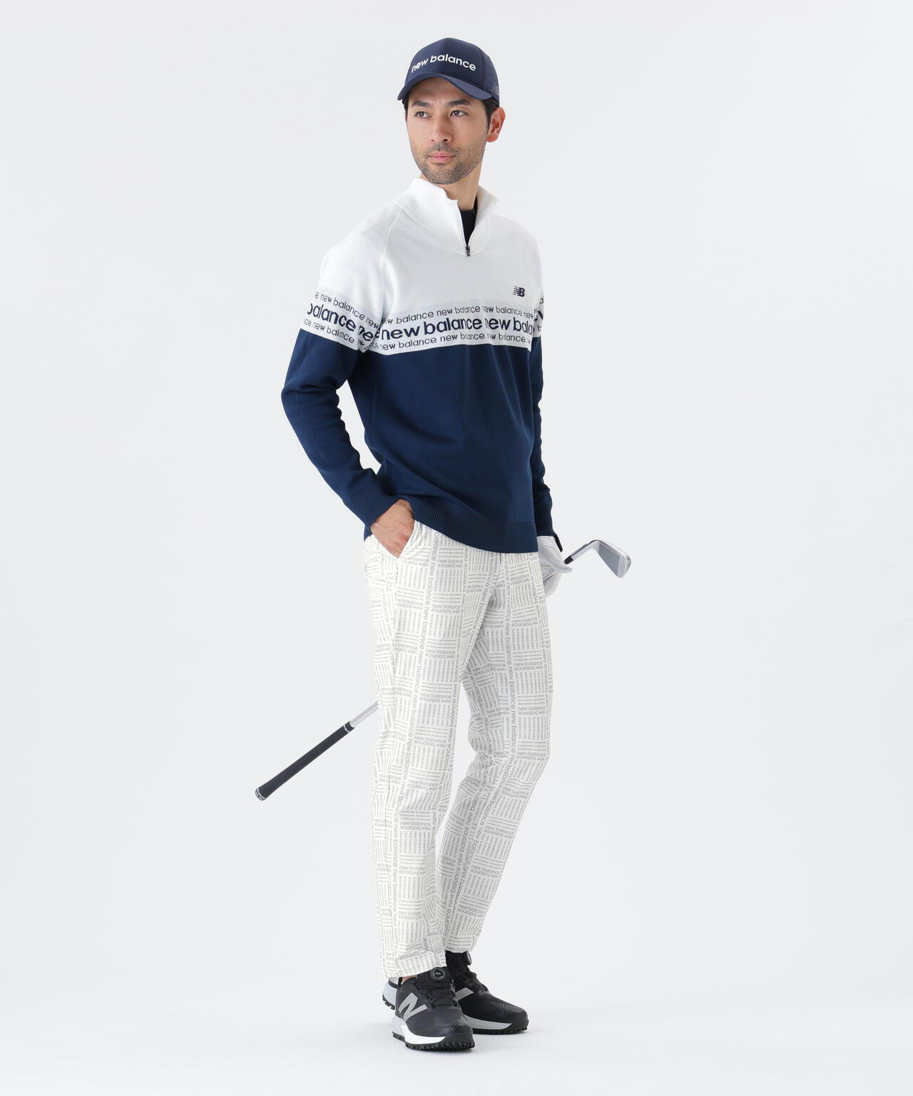 ロゴグレンチェック柄 4WAYストレッチ ロングパンツ (MENS)