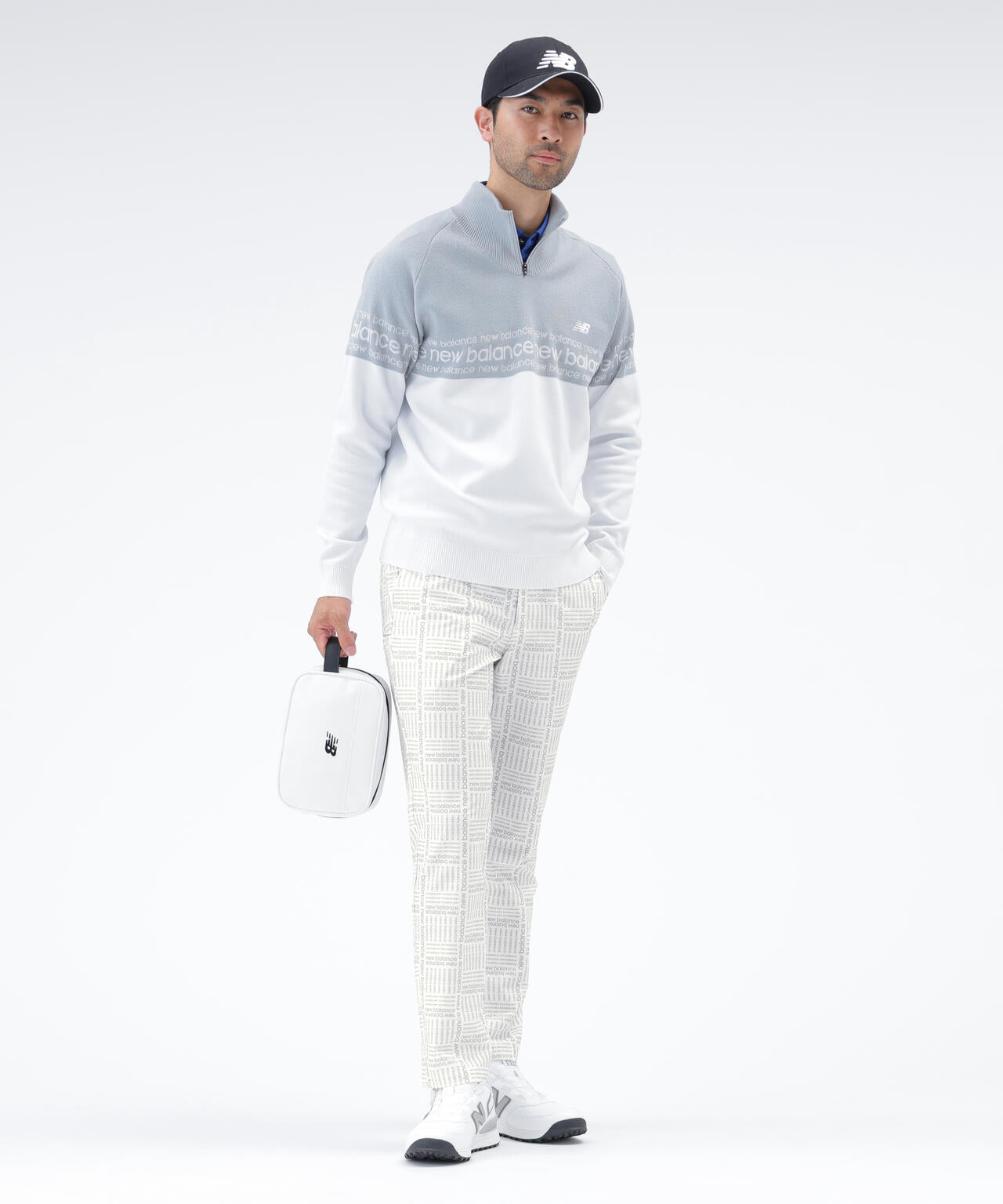 ロゴグレンチェック柄 4WAYストレッチ ロングパンツ (MENS)