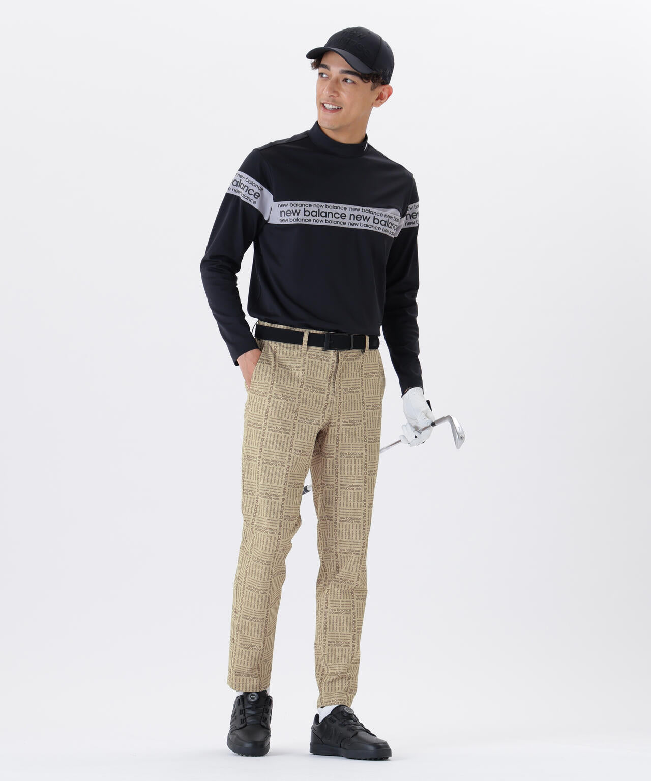 ロゴグレンチェック柄 4WAYストレッチ ロングパンツ (MENS)