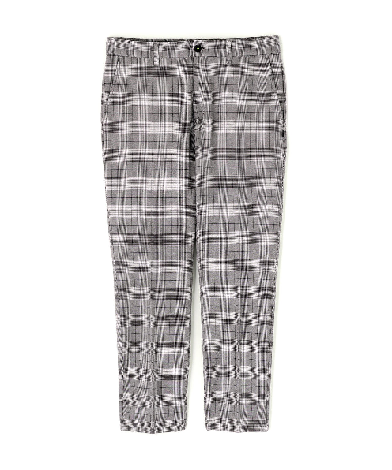 グレンチェック柄 ワイド テーパード ロングパンツ (MENS)