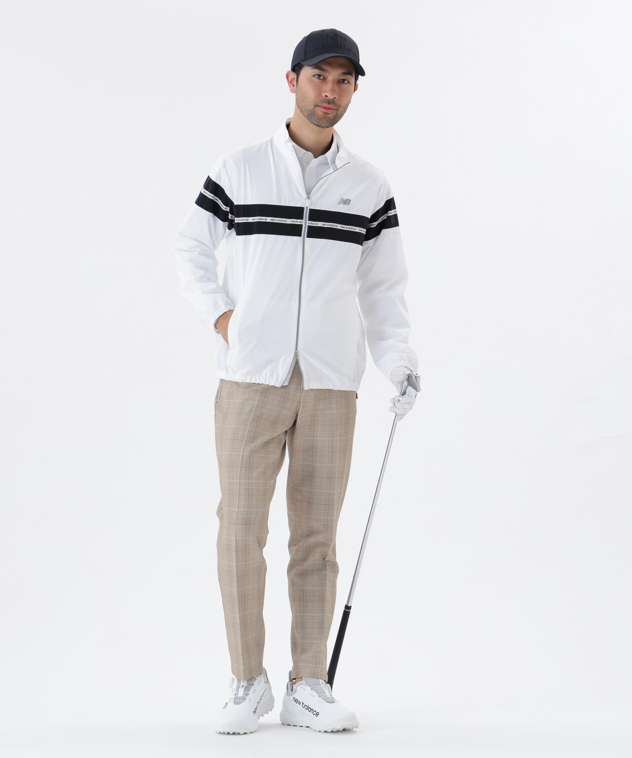 グレンチェック柄 ワイド テーパード ロングパンツ (MENS)