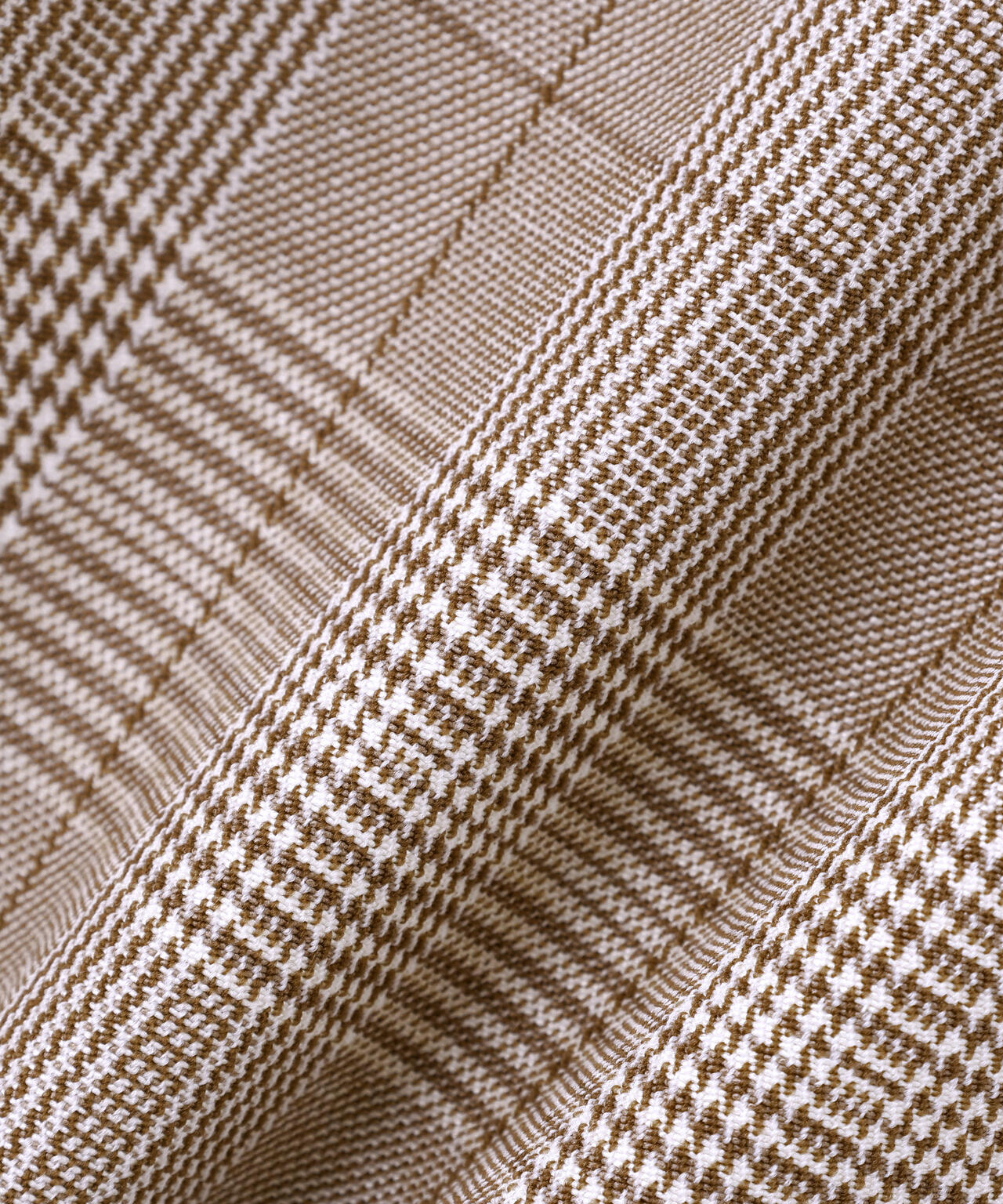 グレンチェック柄 ワイド テーパード ロングパンツ (MENS)