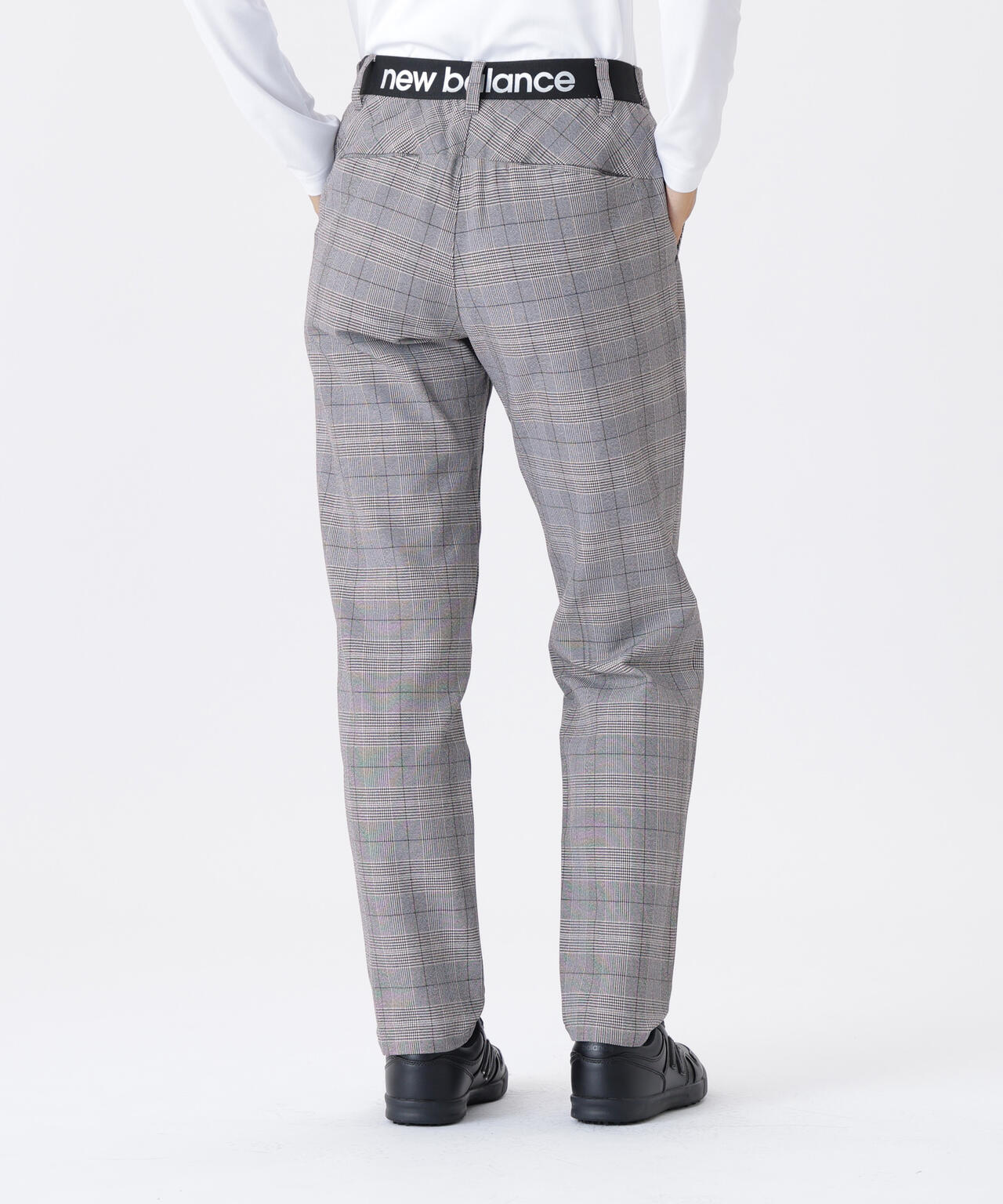 グレンチェック柄 テーパード ロングパンツ (WOMENS)