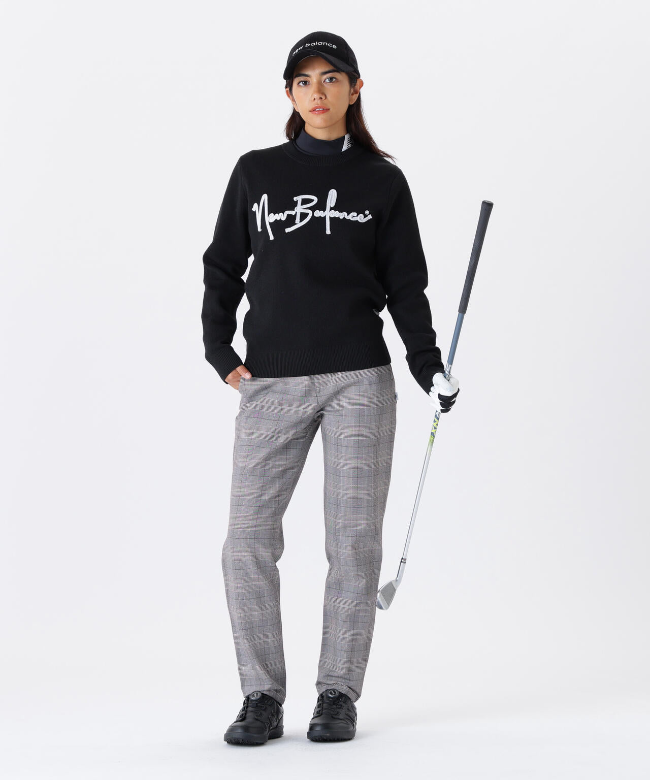 グレンチェック柄 テーパード ロングパンツ (WOMENS) | new